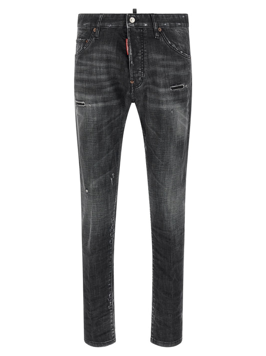 Black Cotton Jeans Denim