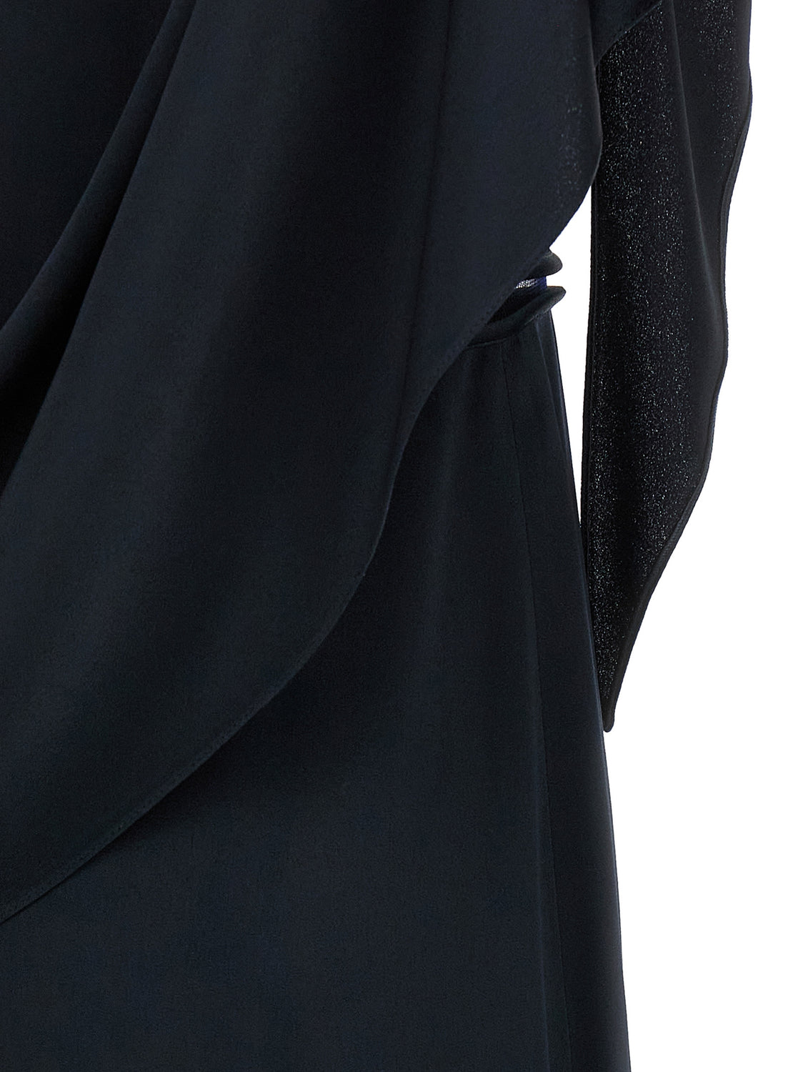 Blue Viscose Midi Dress