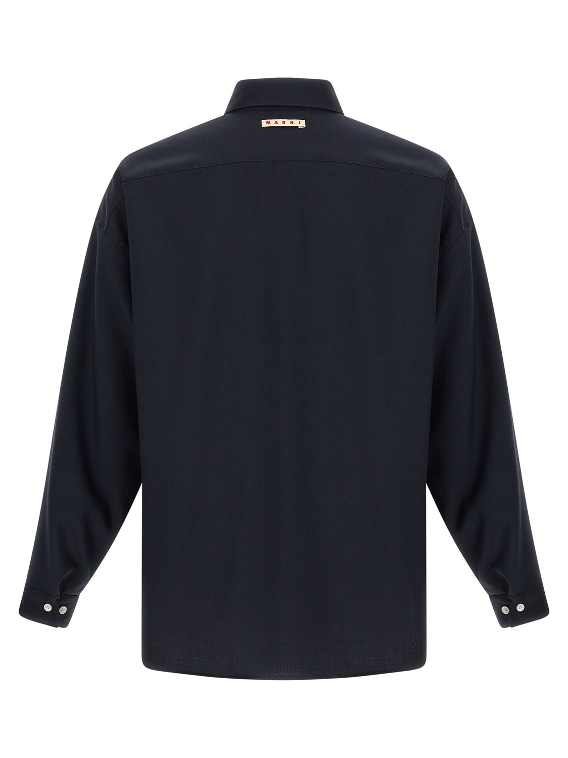 Blue Virgin Wool Blouse