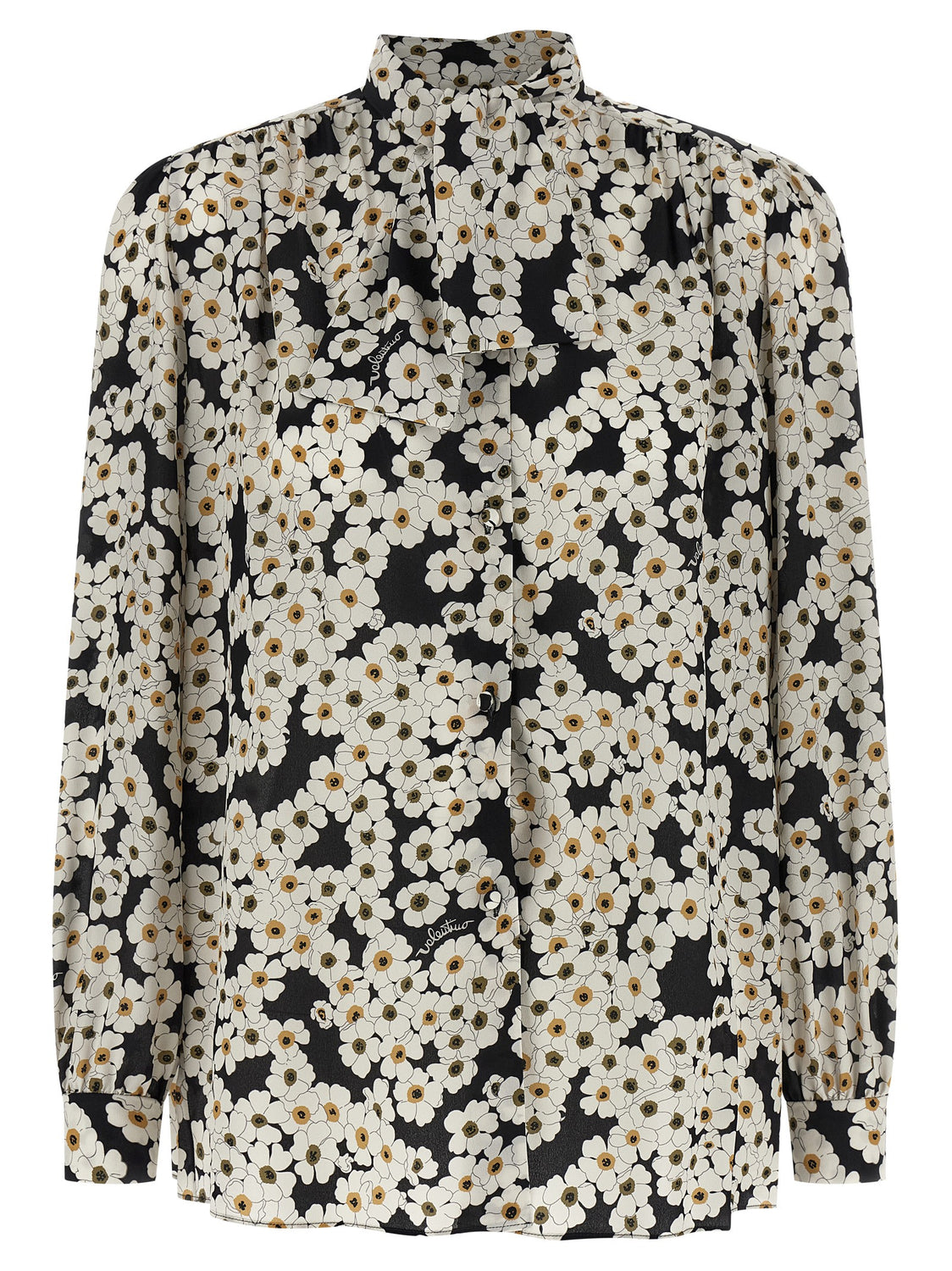 Bicolor Silk Blouse