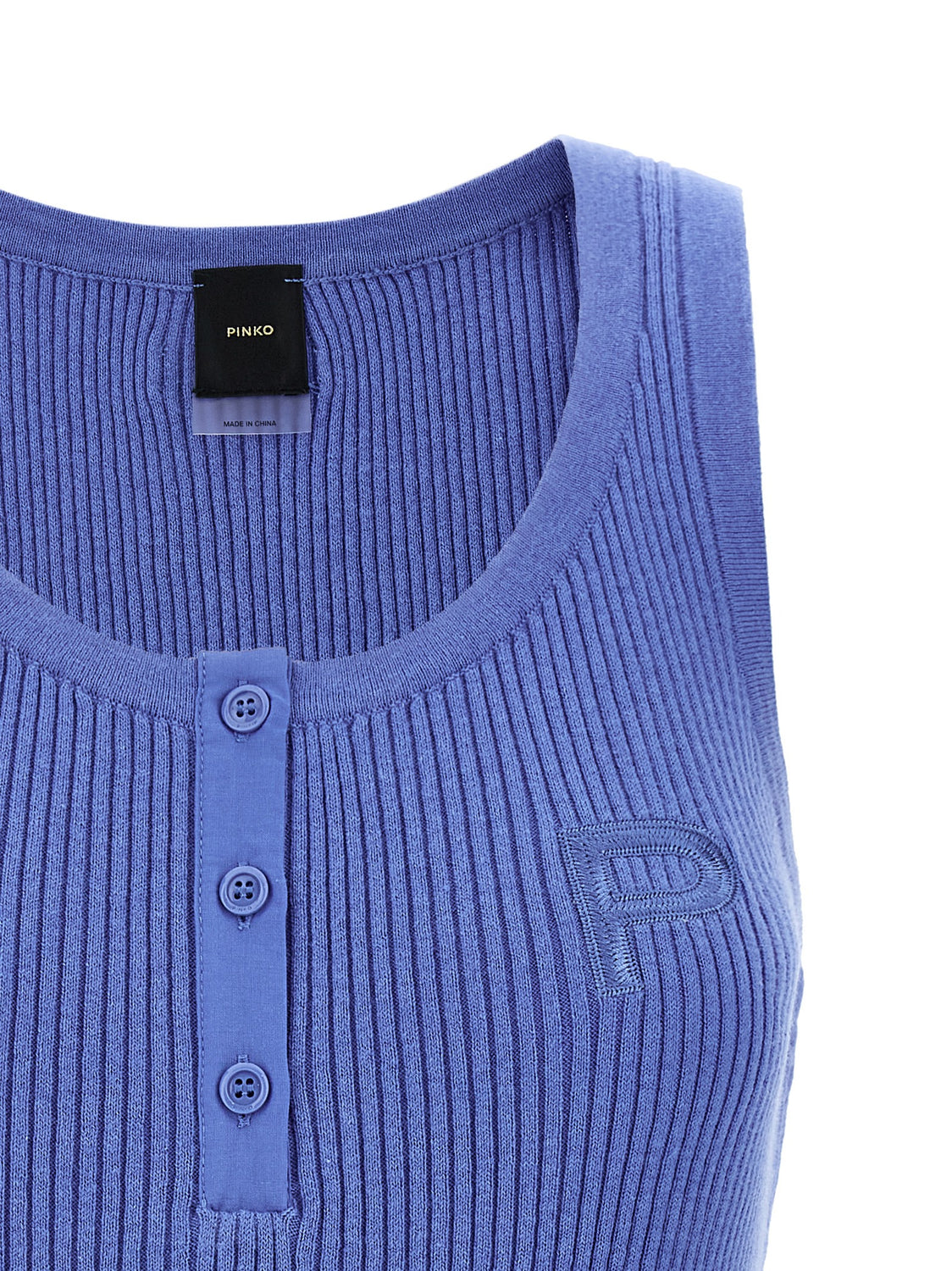 Blue Cotton Tank Tops
