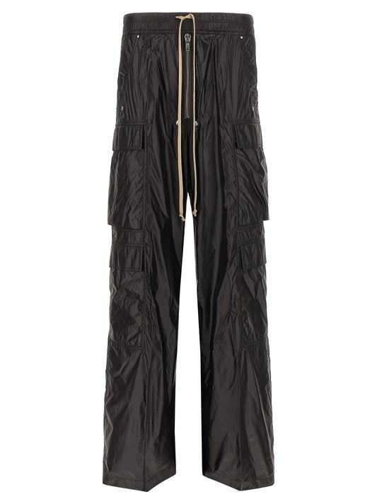 Black Nylon Cargo Pants