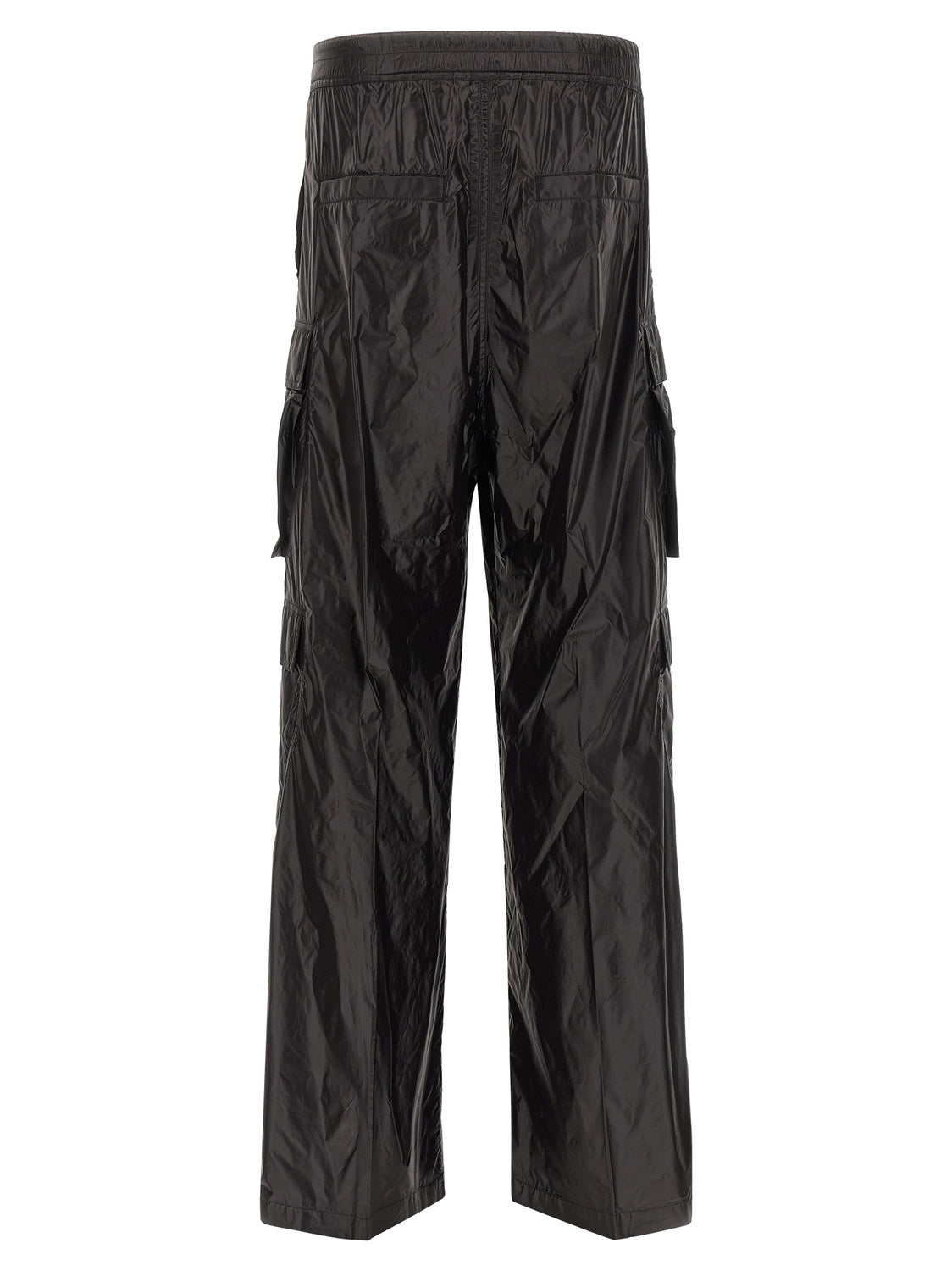 Black Nylon Cargo Pants