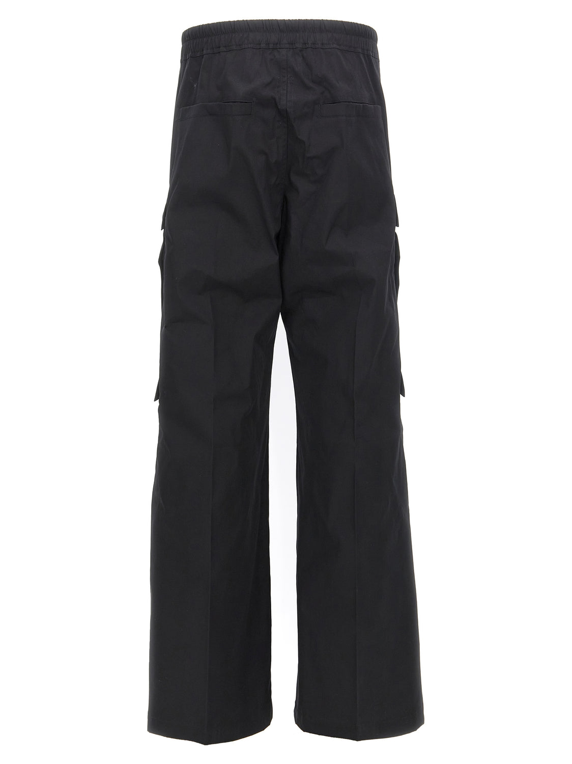 Black Cotton Cargo Pants
