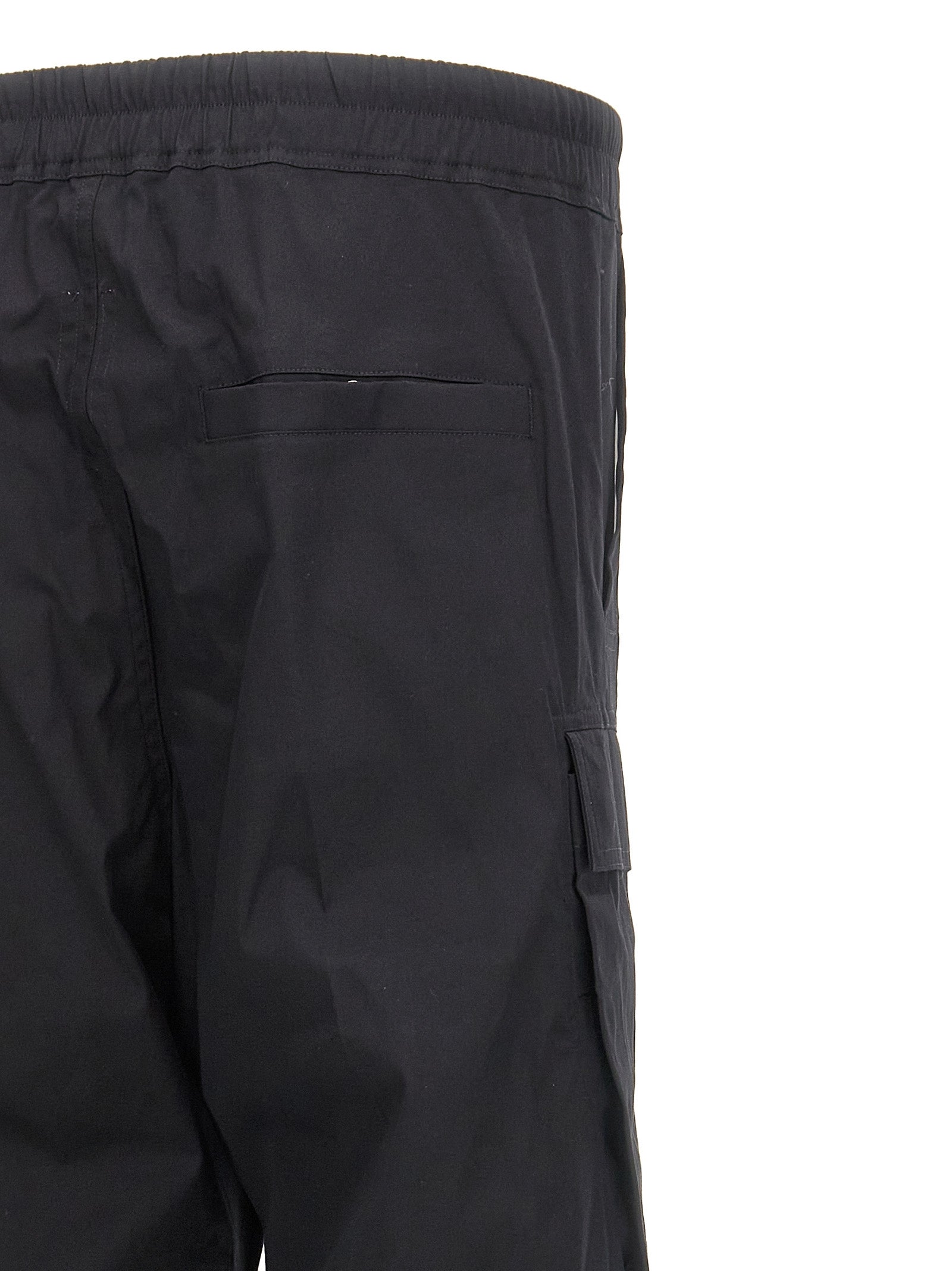 Black Cotton Cargo Pants