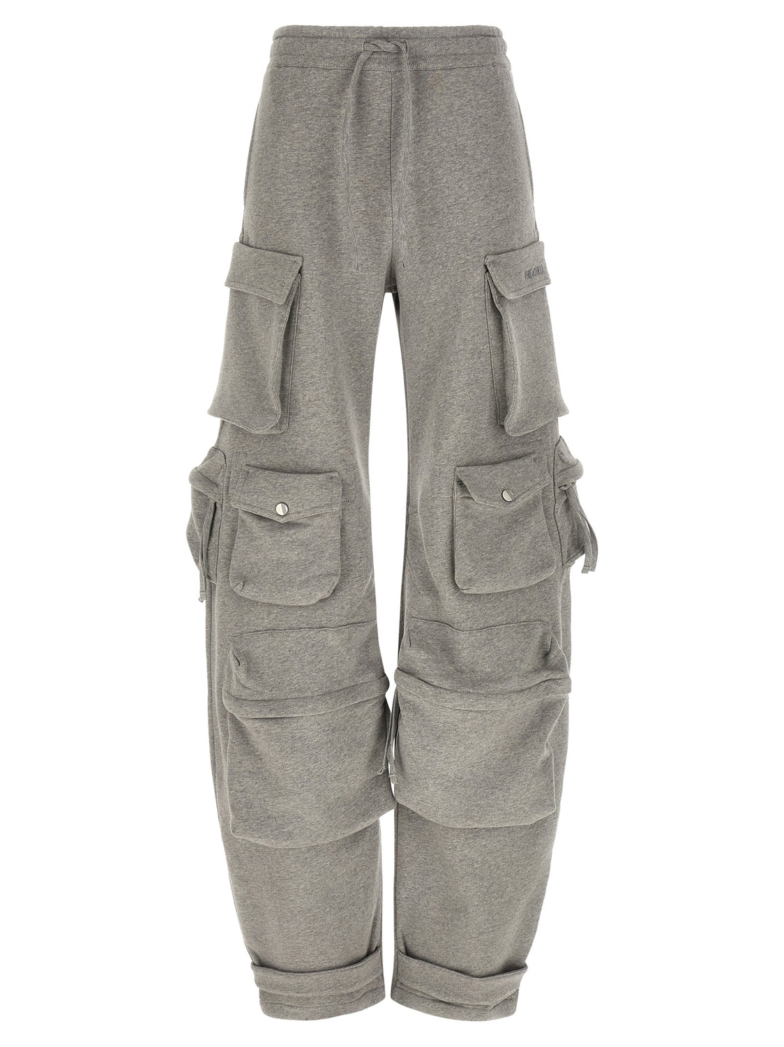 Gray Cotton Cargo Pants