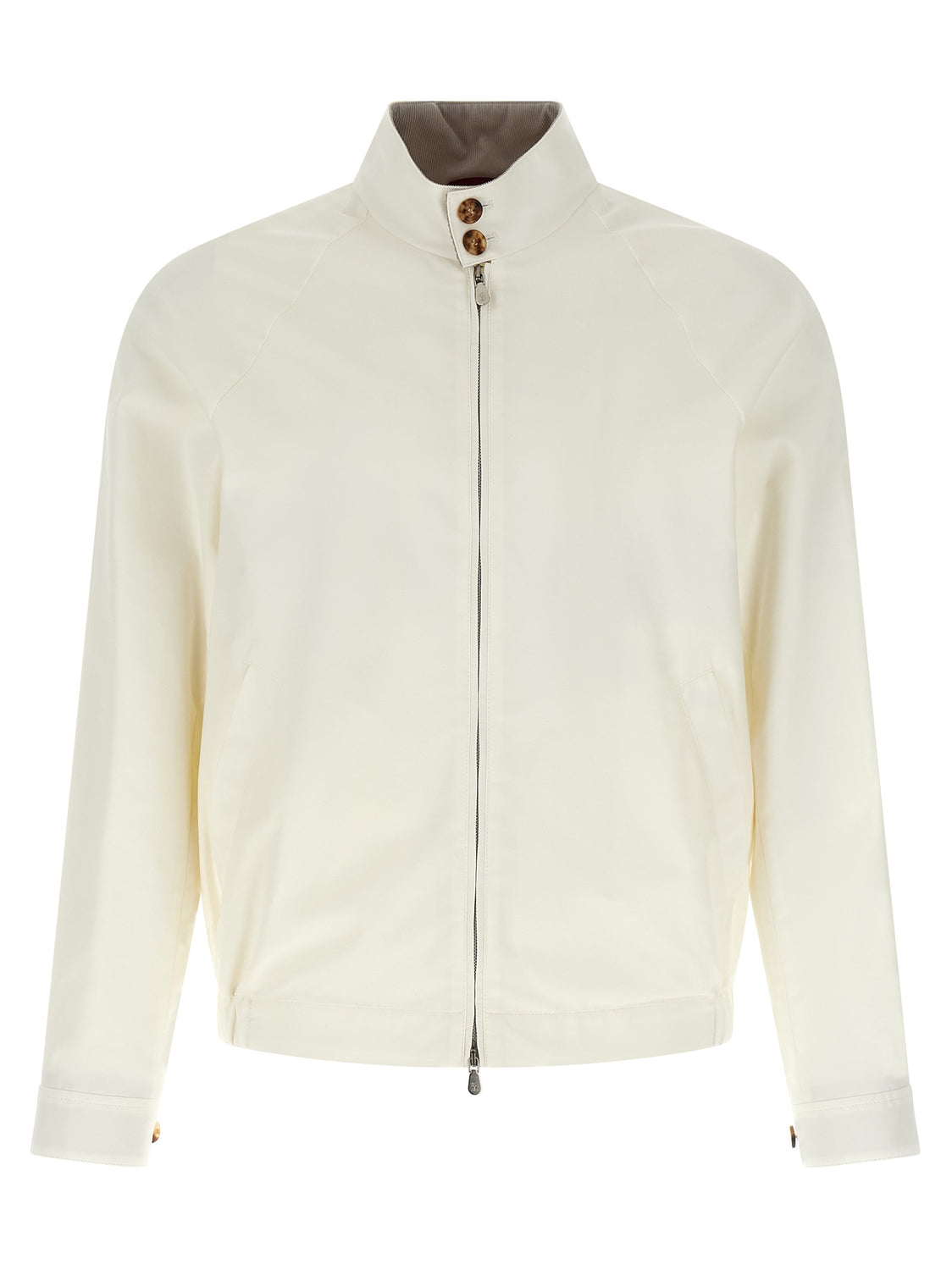 White Cotton Full-Length Jacket
