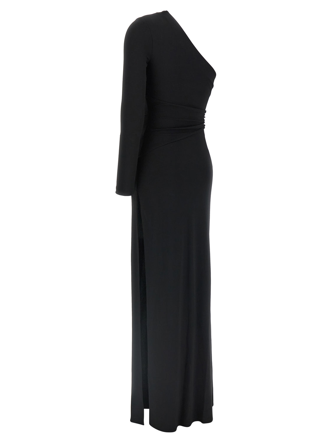 Black Viscose Long Dress