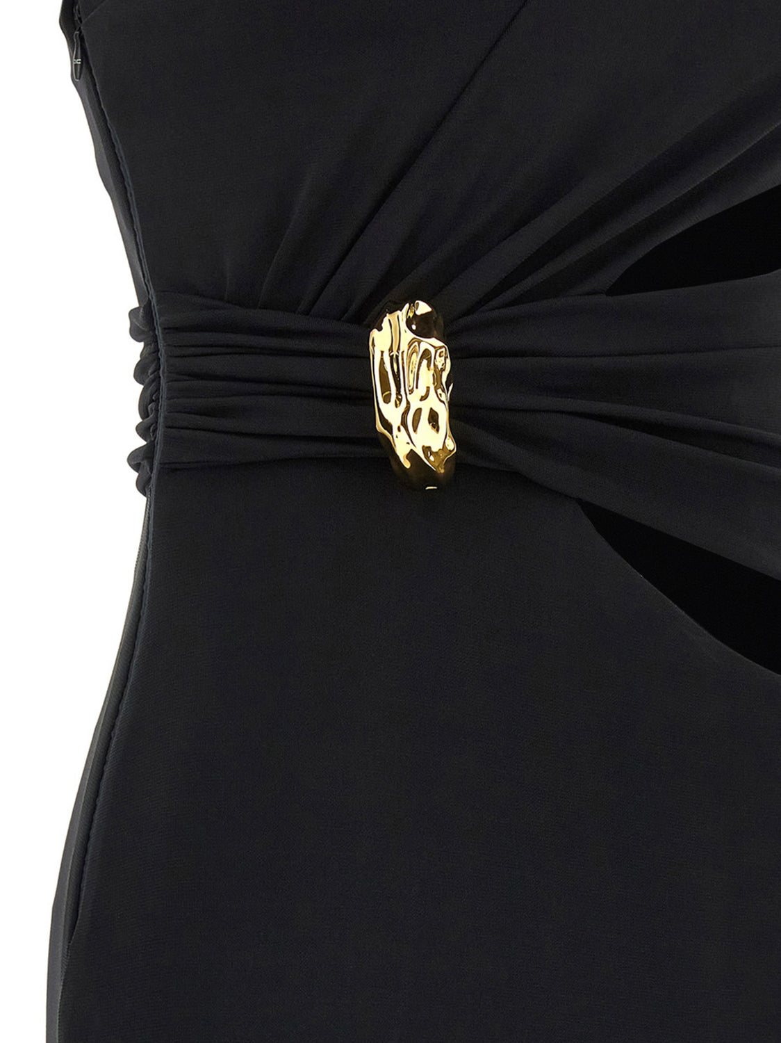 Black Viscose Long Dress