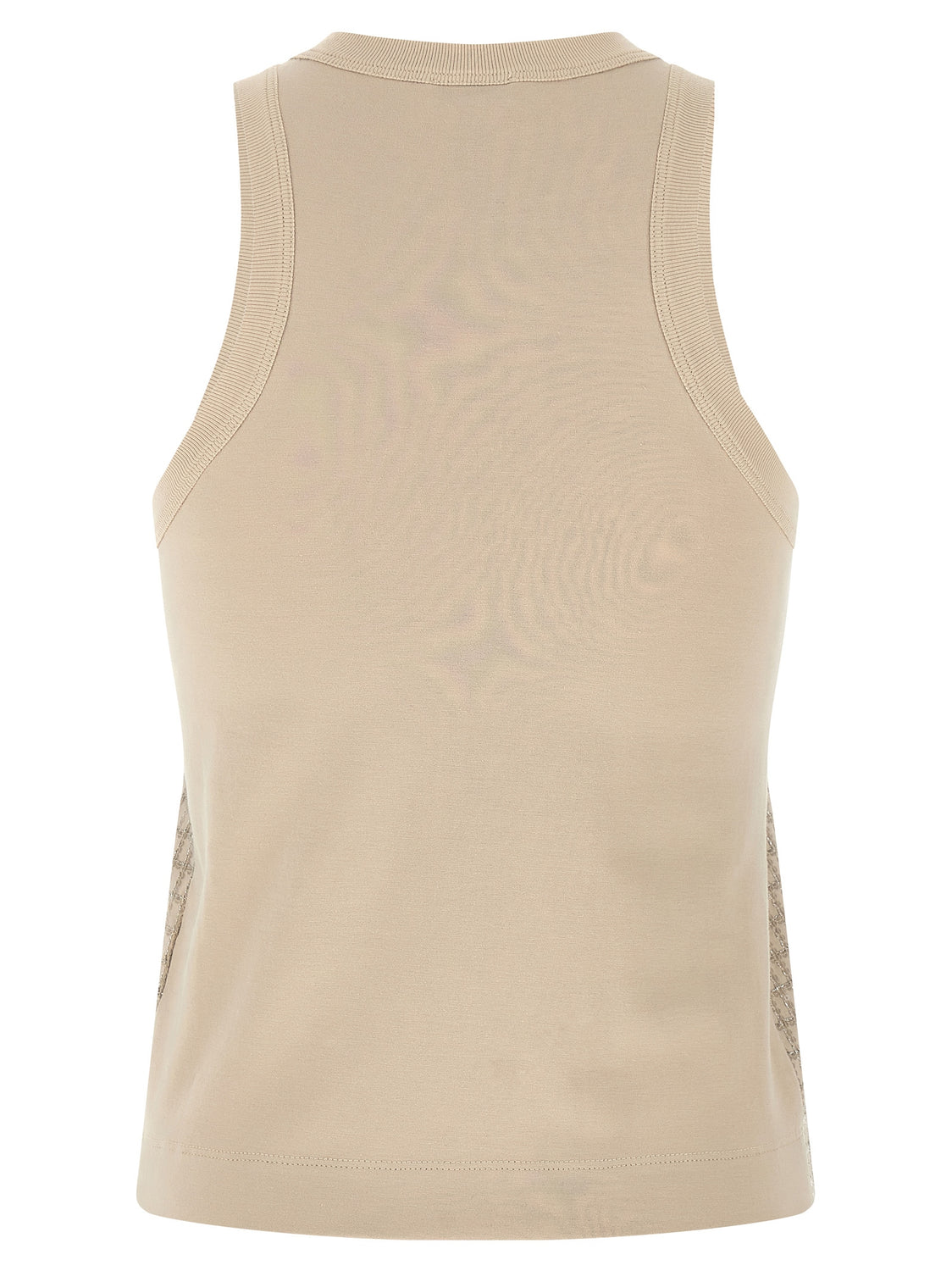 Beige Cotton Tank Tops