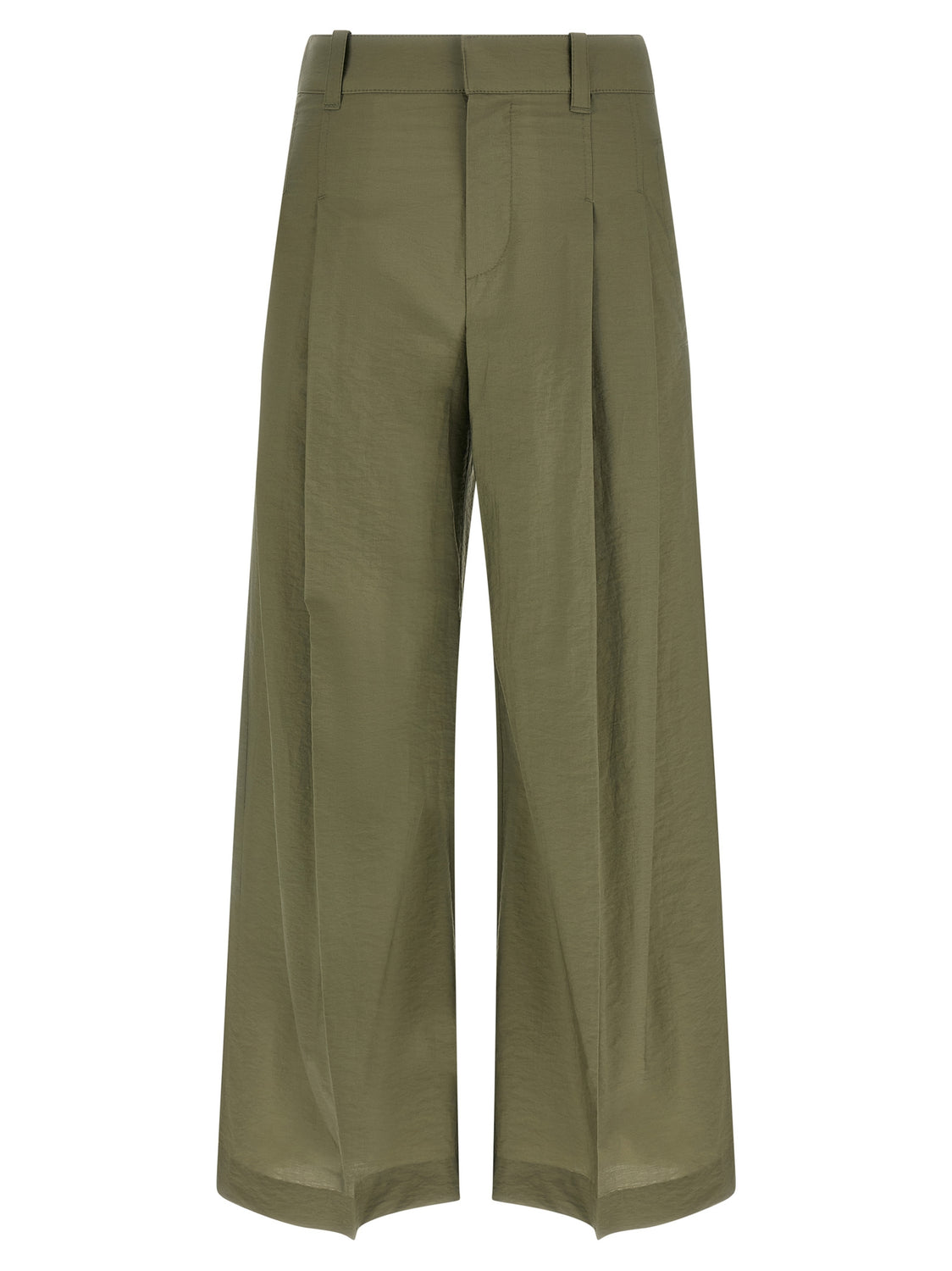 Bicolor Cotton Casual Pants