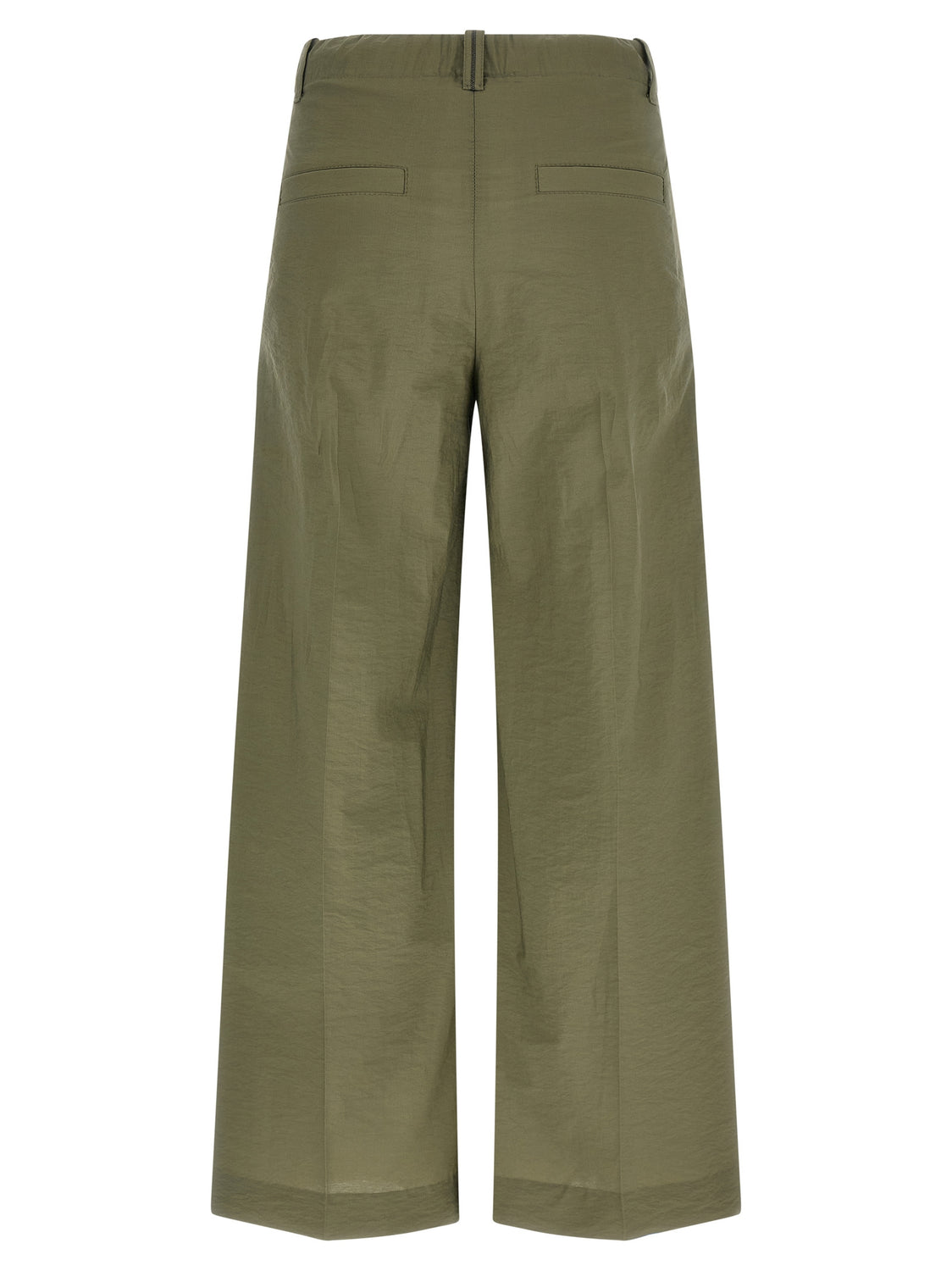 Bicolor Cotton Casual Pants