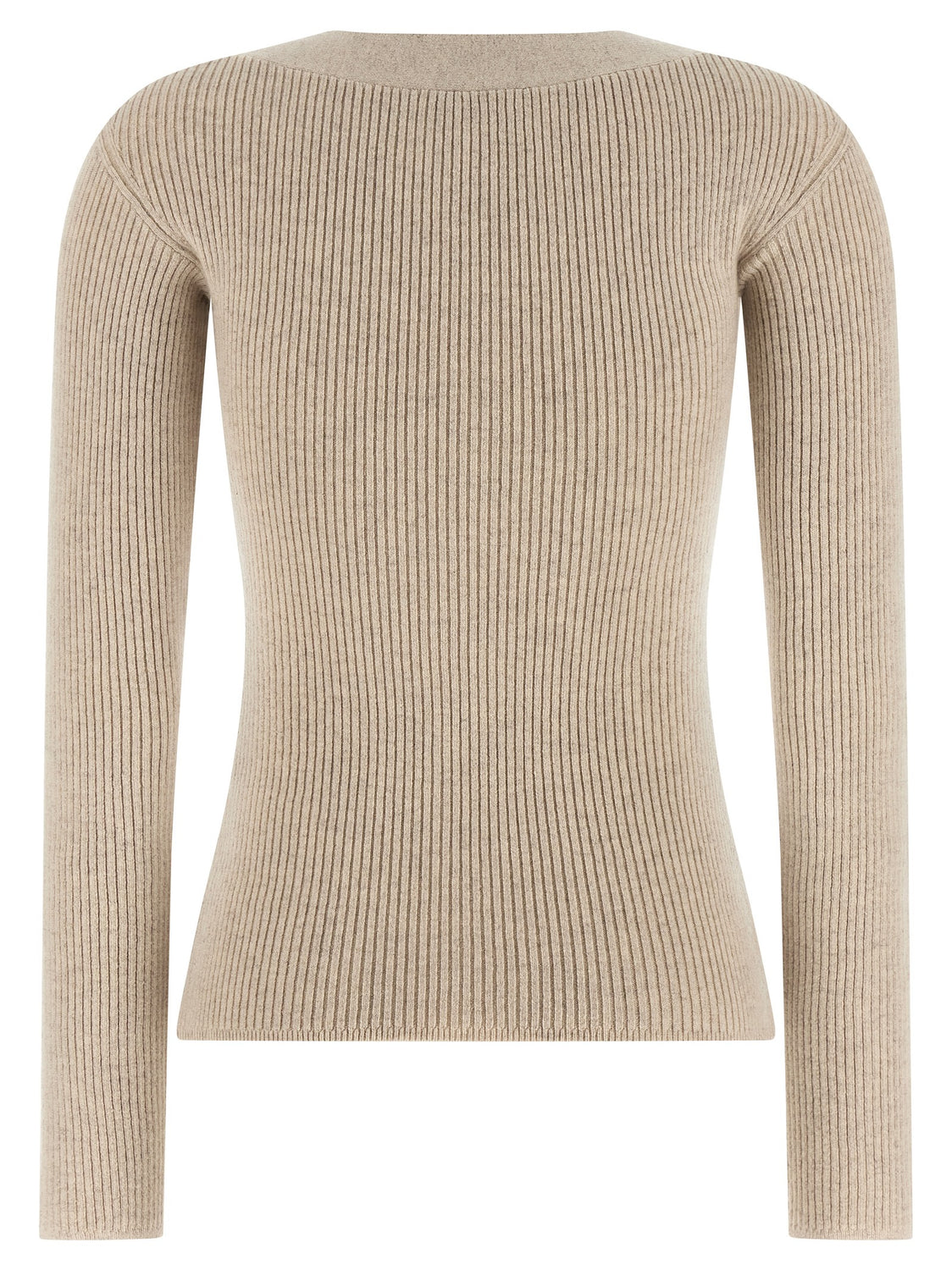 Beige Wool Cardigan