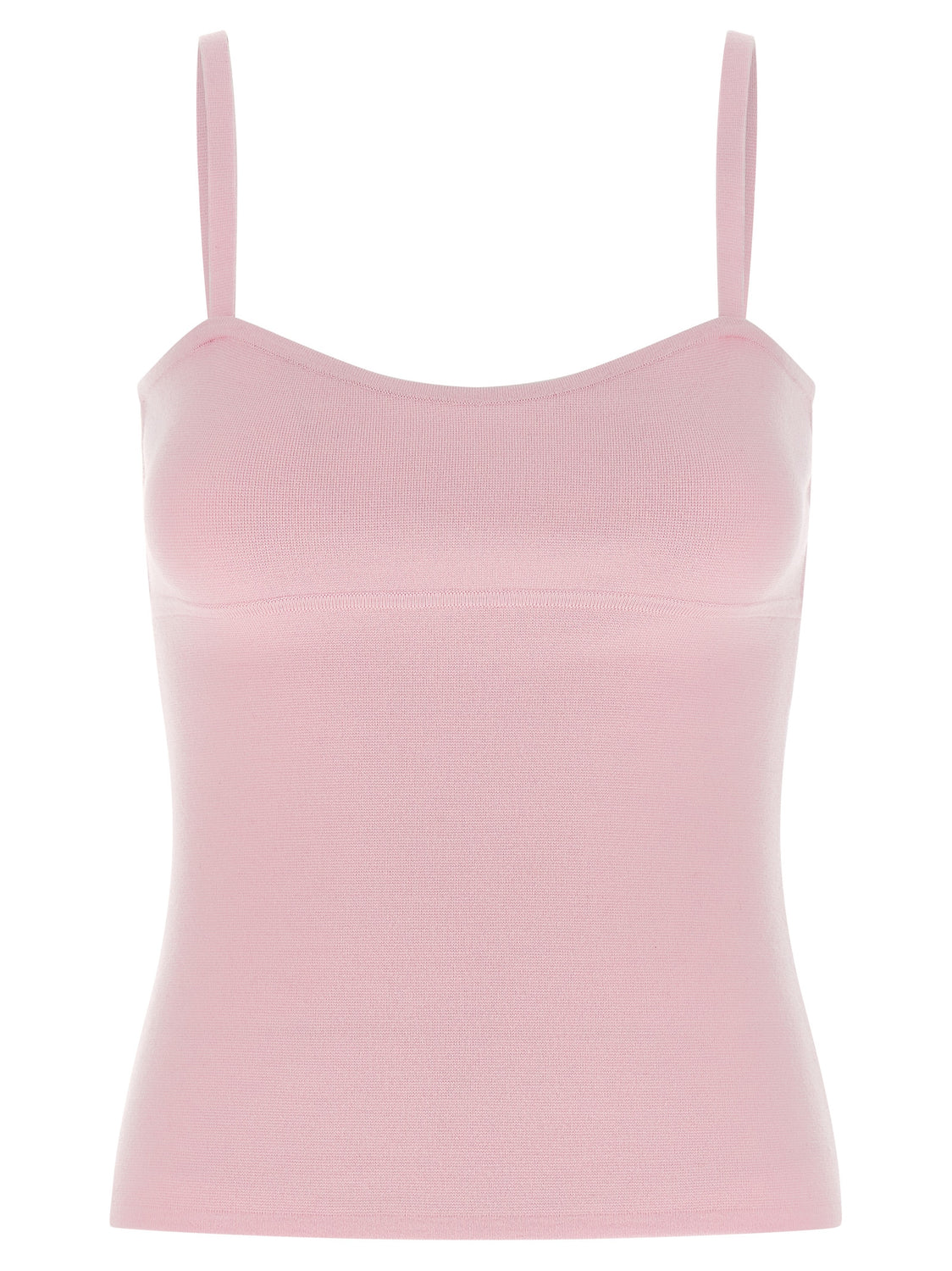 Multicolor Virgin Wool Sleeveles T-Shirt