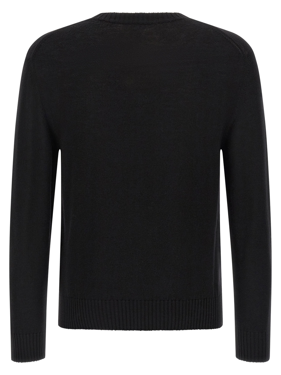 Black Virgin Wool Cardigan
