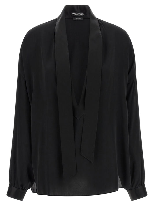 Black Silk Blouse