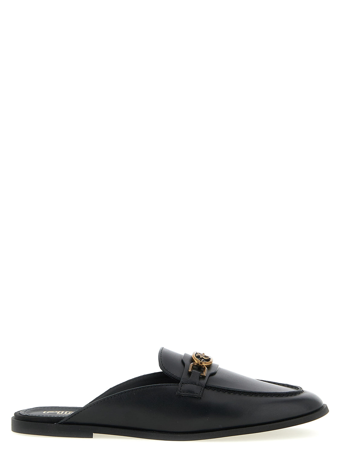 Black Calfskin Slides