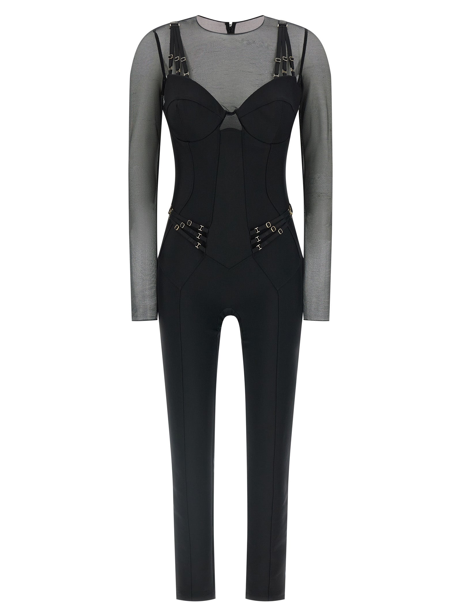 Black Polyamide Jumpsuit