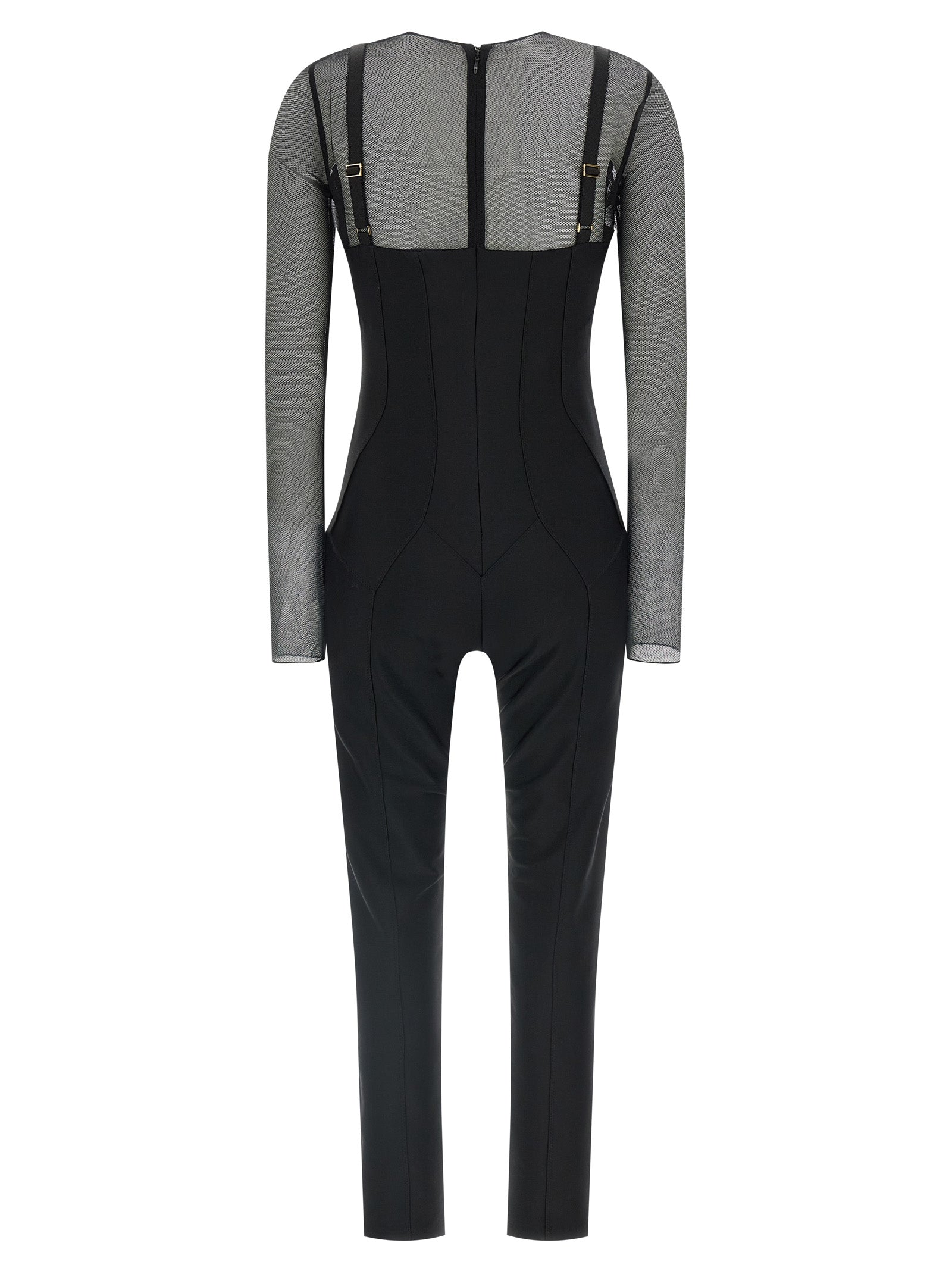 Black Polyamide Jumpsuit
