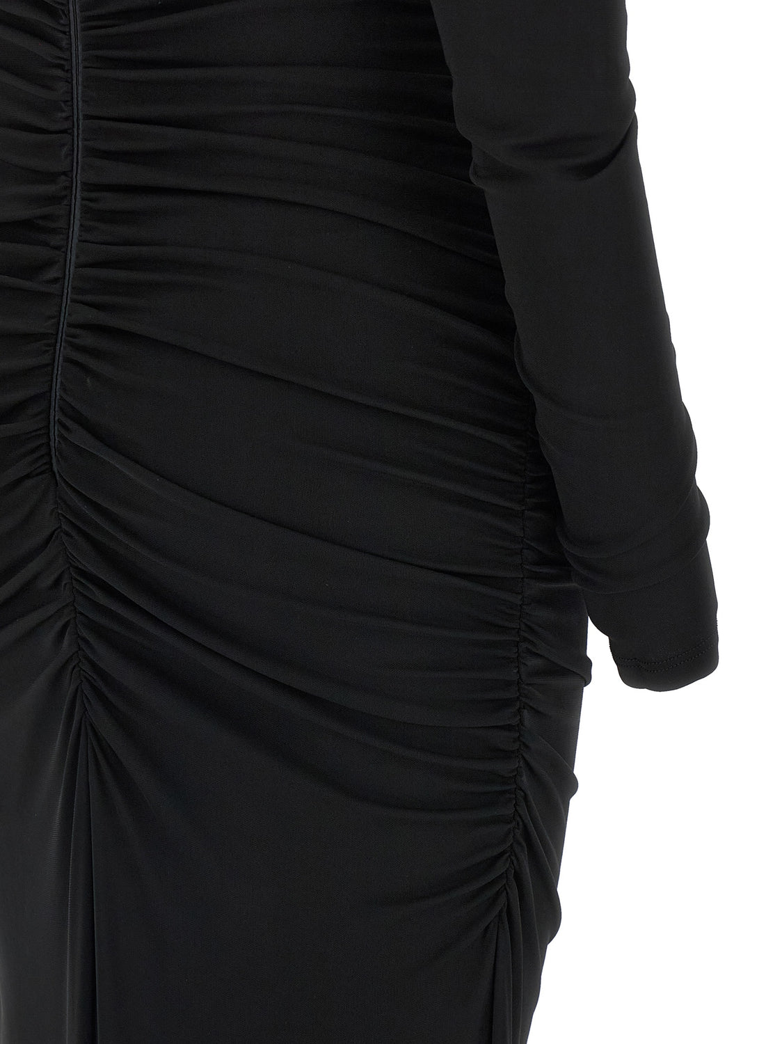Black Viscose Long Dress