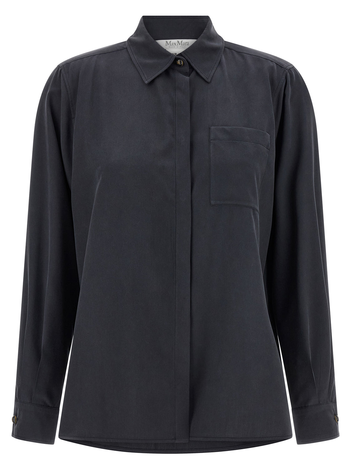Gray Silk Blouse