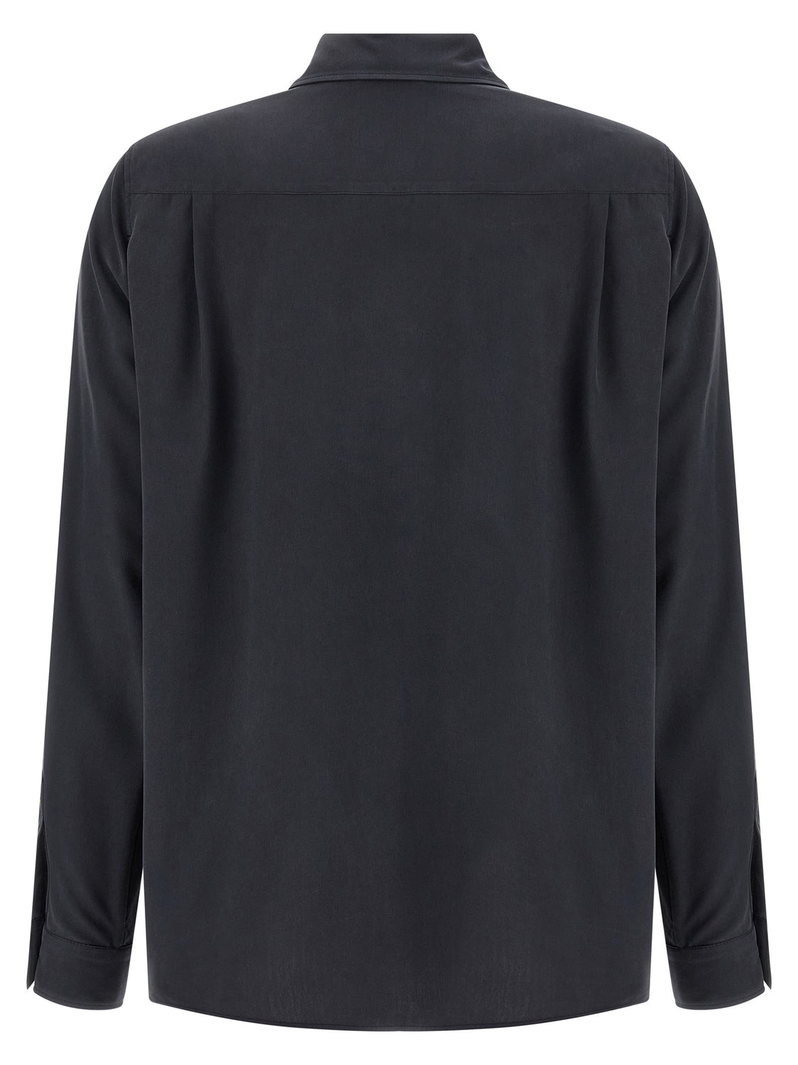 Gray Silk Blouse