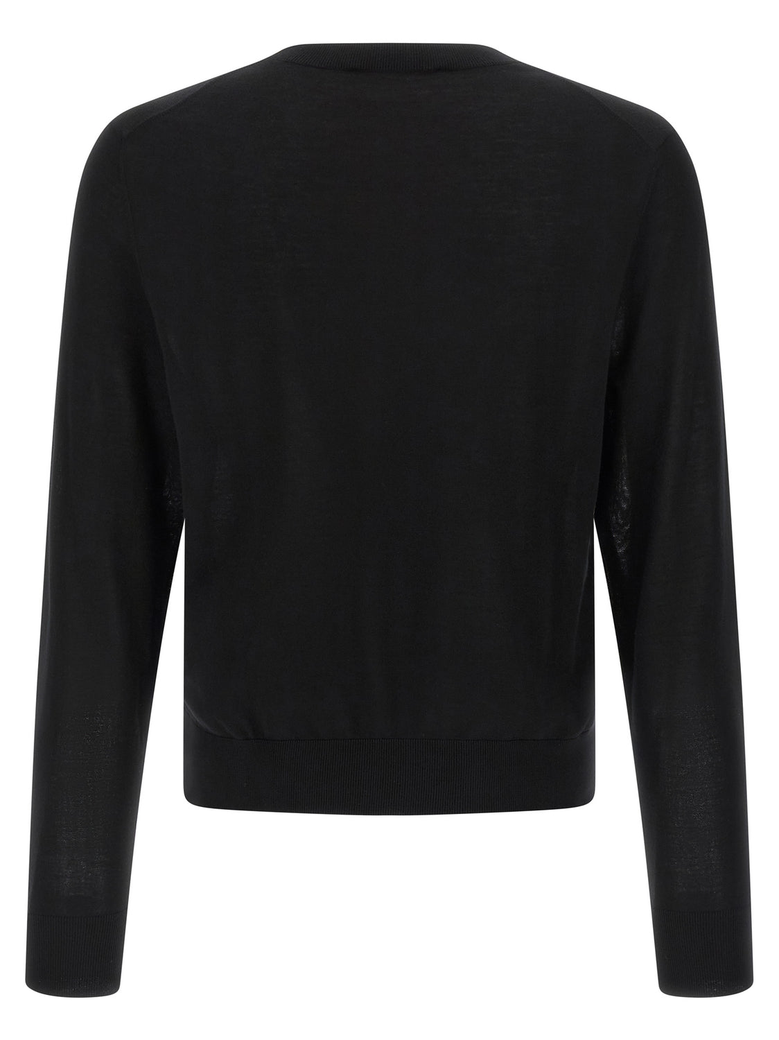 Black Wool Cardigan