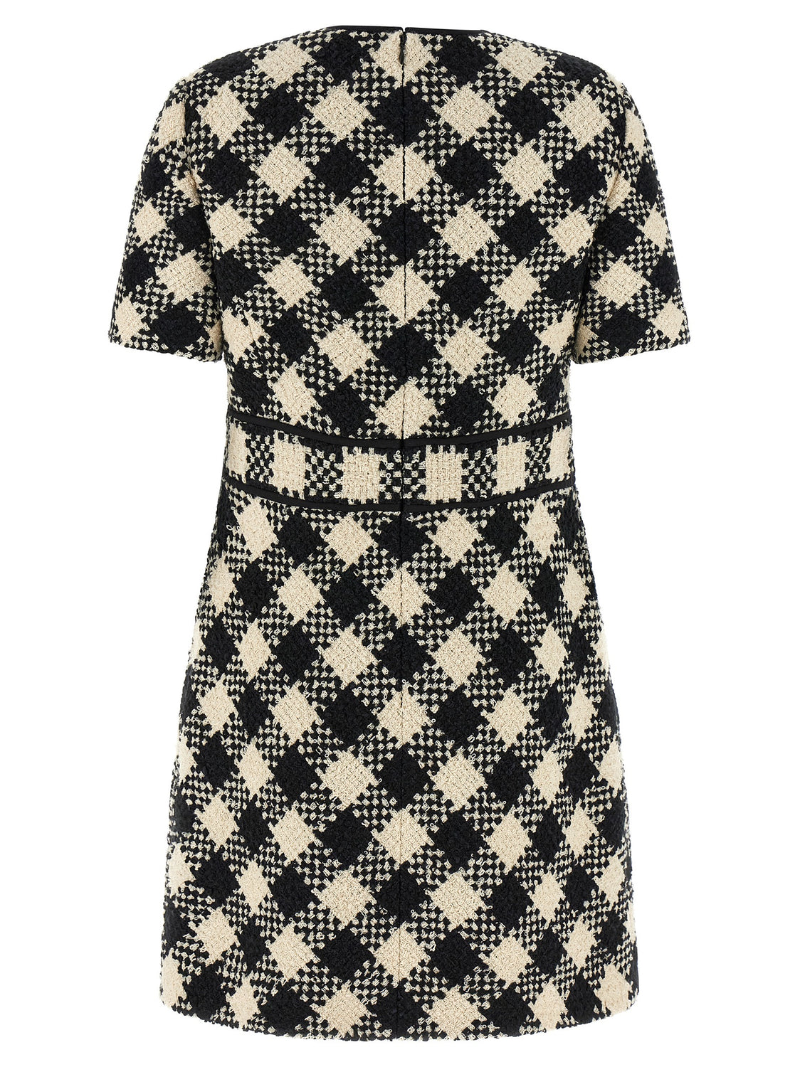 Bicolor Cotton Short Dress