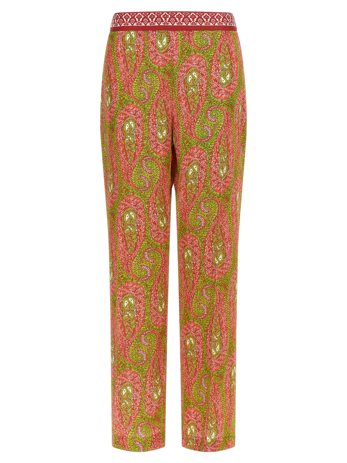 Multicolor Polyester Pants