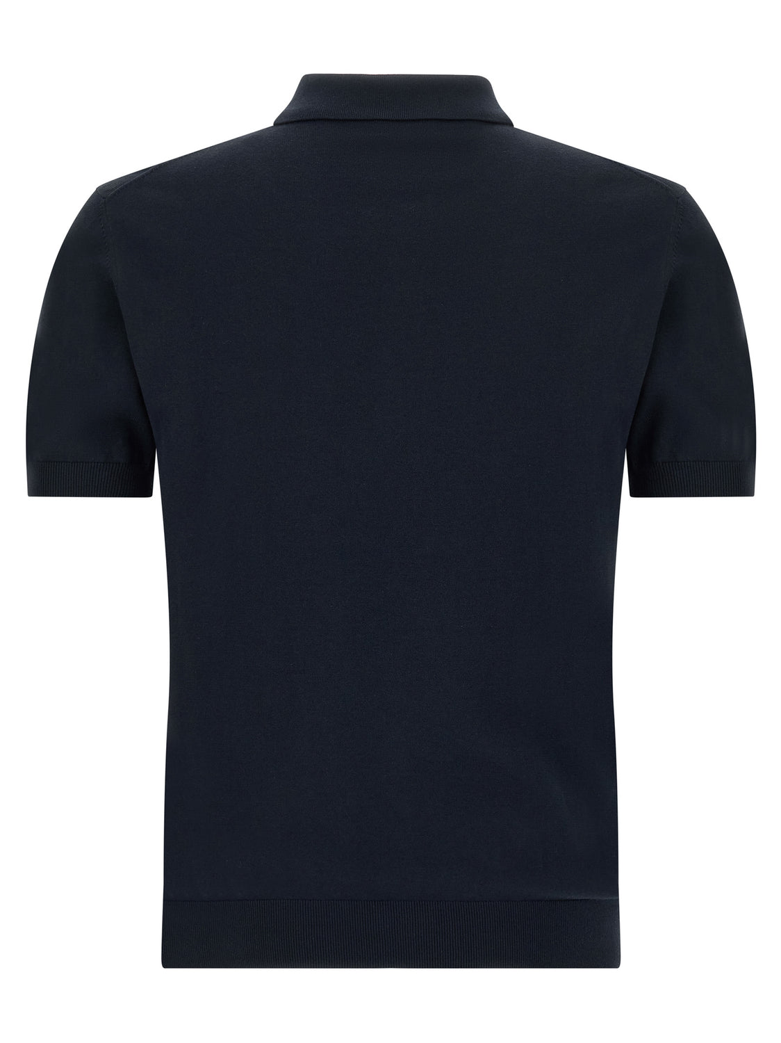 Blue Cotton Polo Shirt