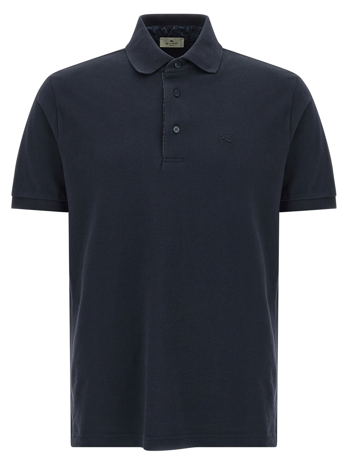 Blue Cotton Polo Shirt