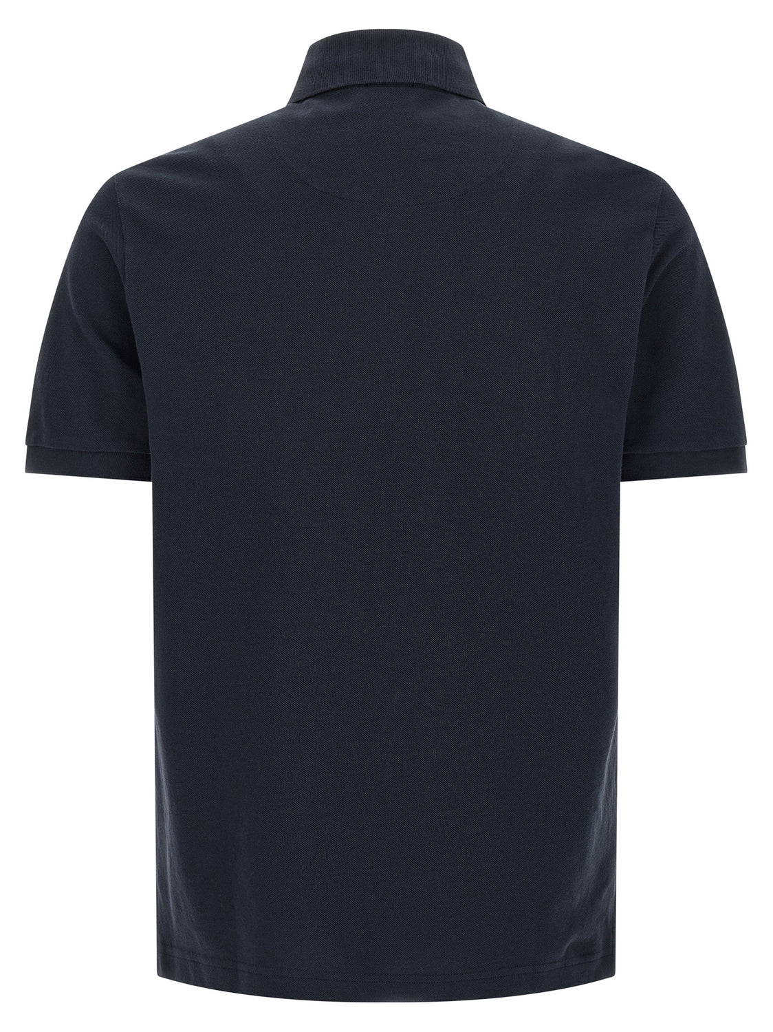 Blue Cotton Polo Shirt