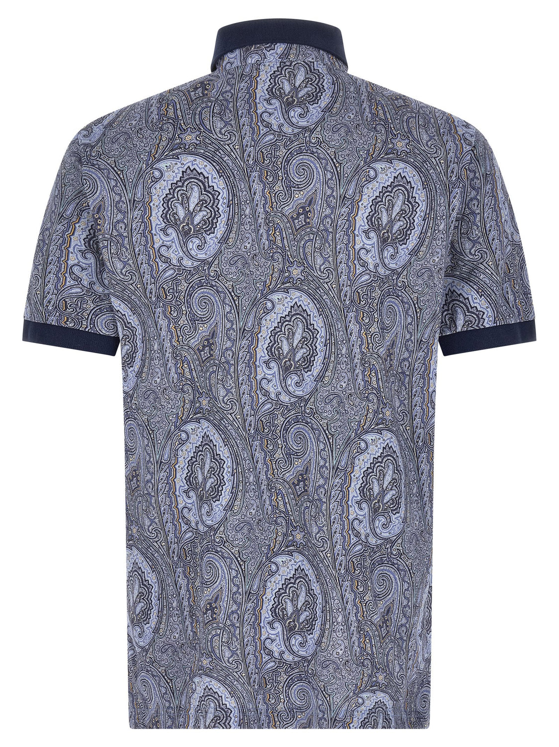 Blue Cotton Polo Shirt