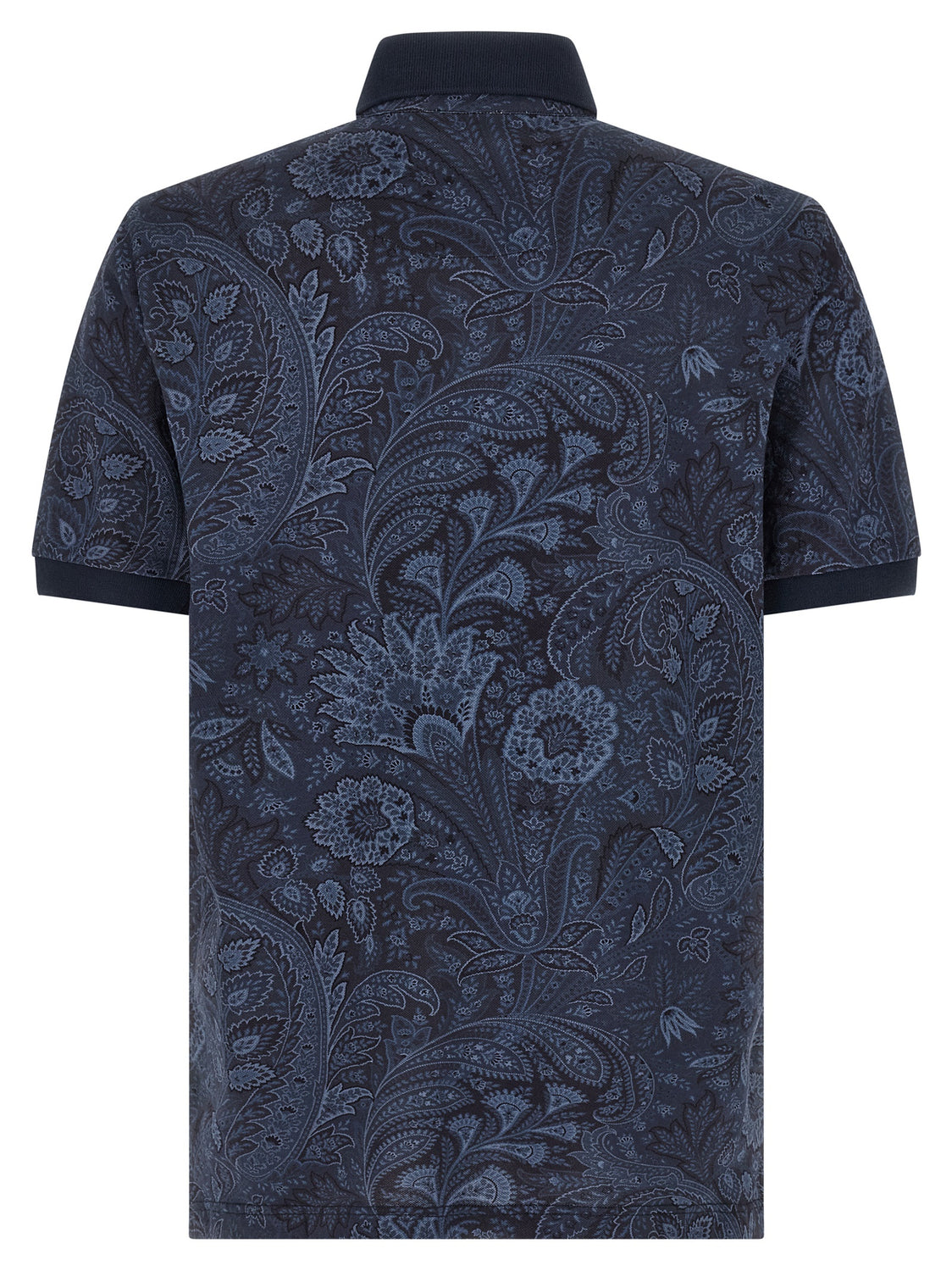 Blue Cotton Polo Shirt