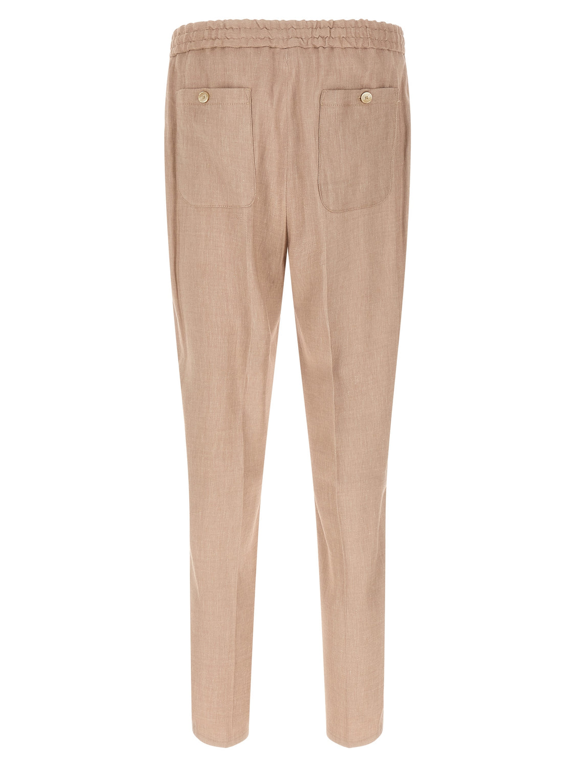 Beige Linen Joggers (Workout Pants)