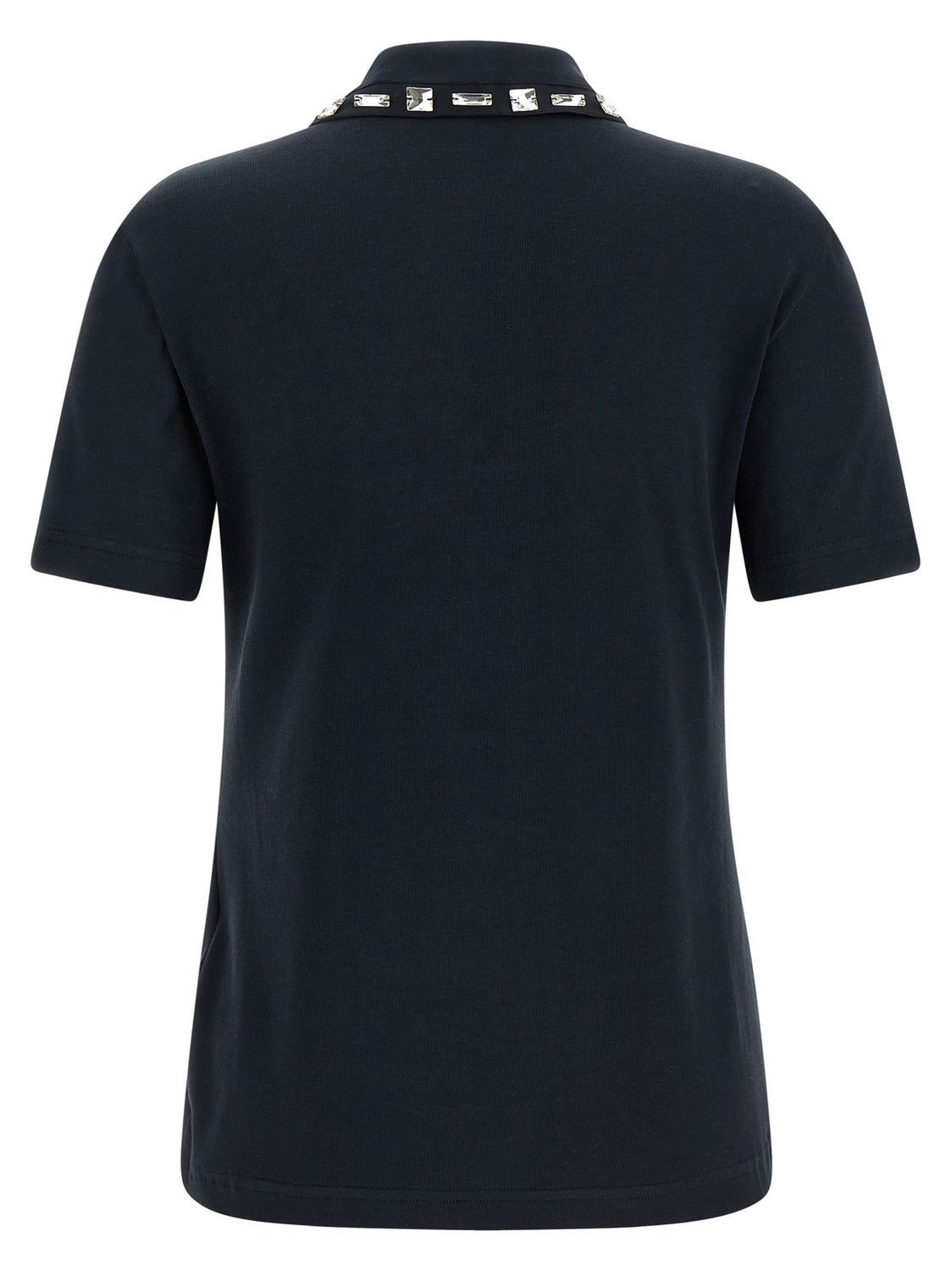 Blue Cotton Polo Shirt