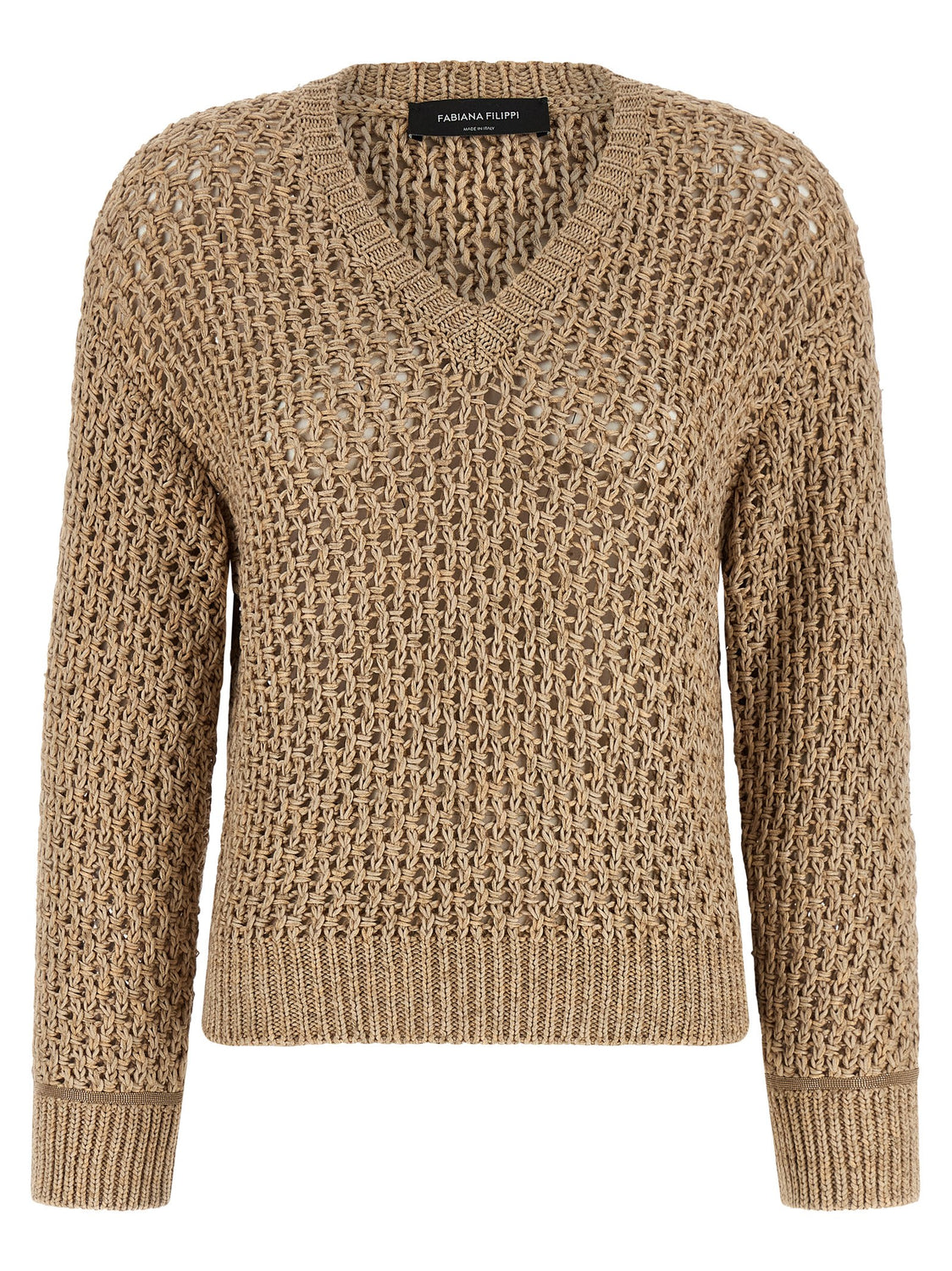 Brown Cotton Cardigan