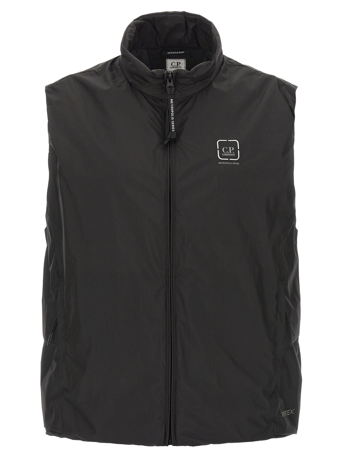 Black Polyamide Sleeveless Jacket
