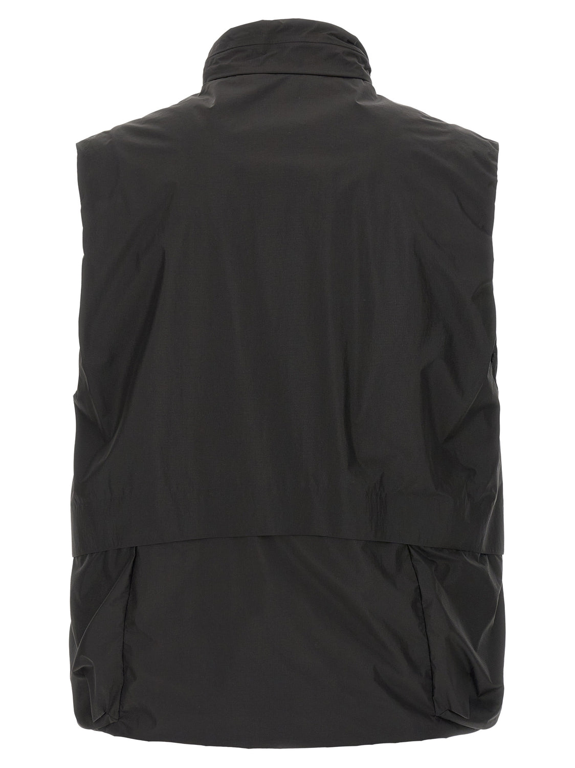 Black Polyamide Sleeveless Jacket