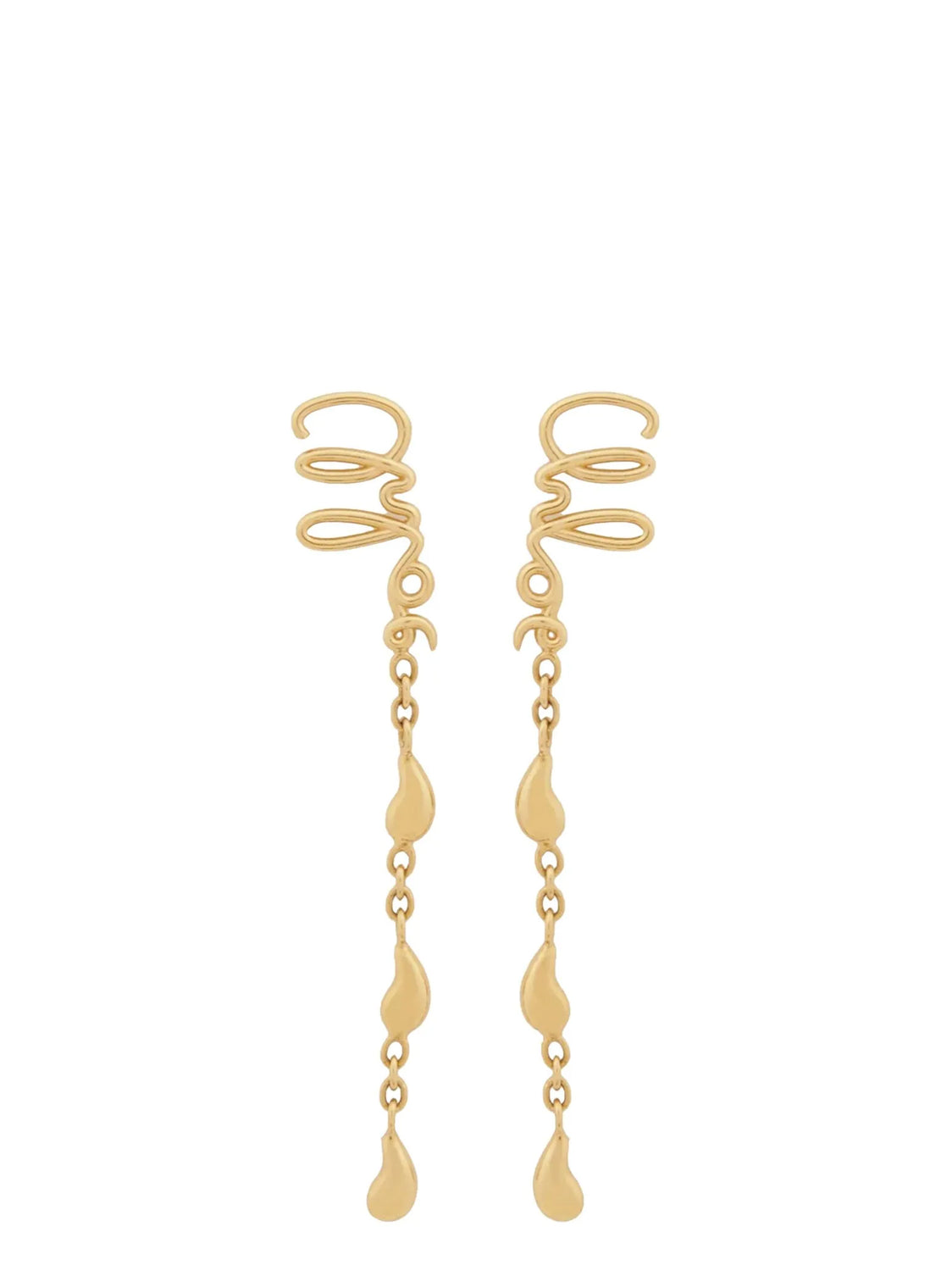 Gold Brass Earrings