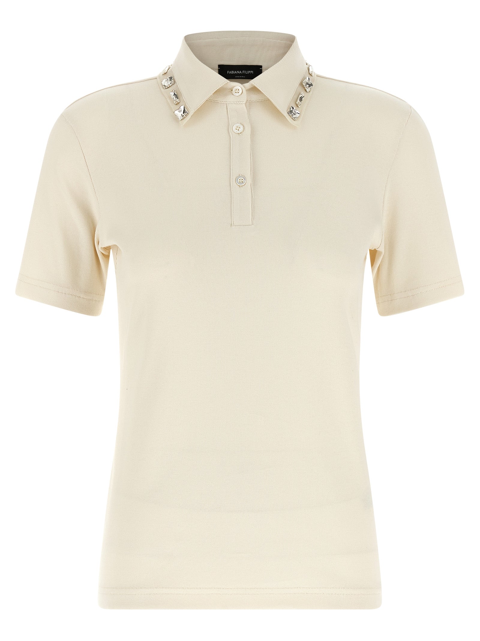 Beige Cotton Polo Shirt