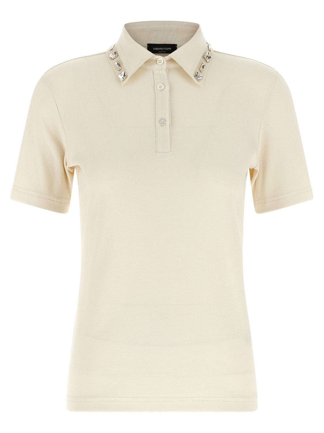 Beige Cotton Polo Shirt