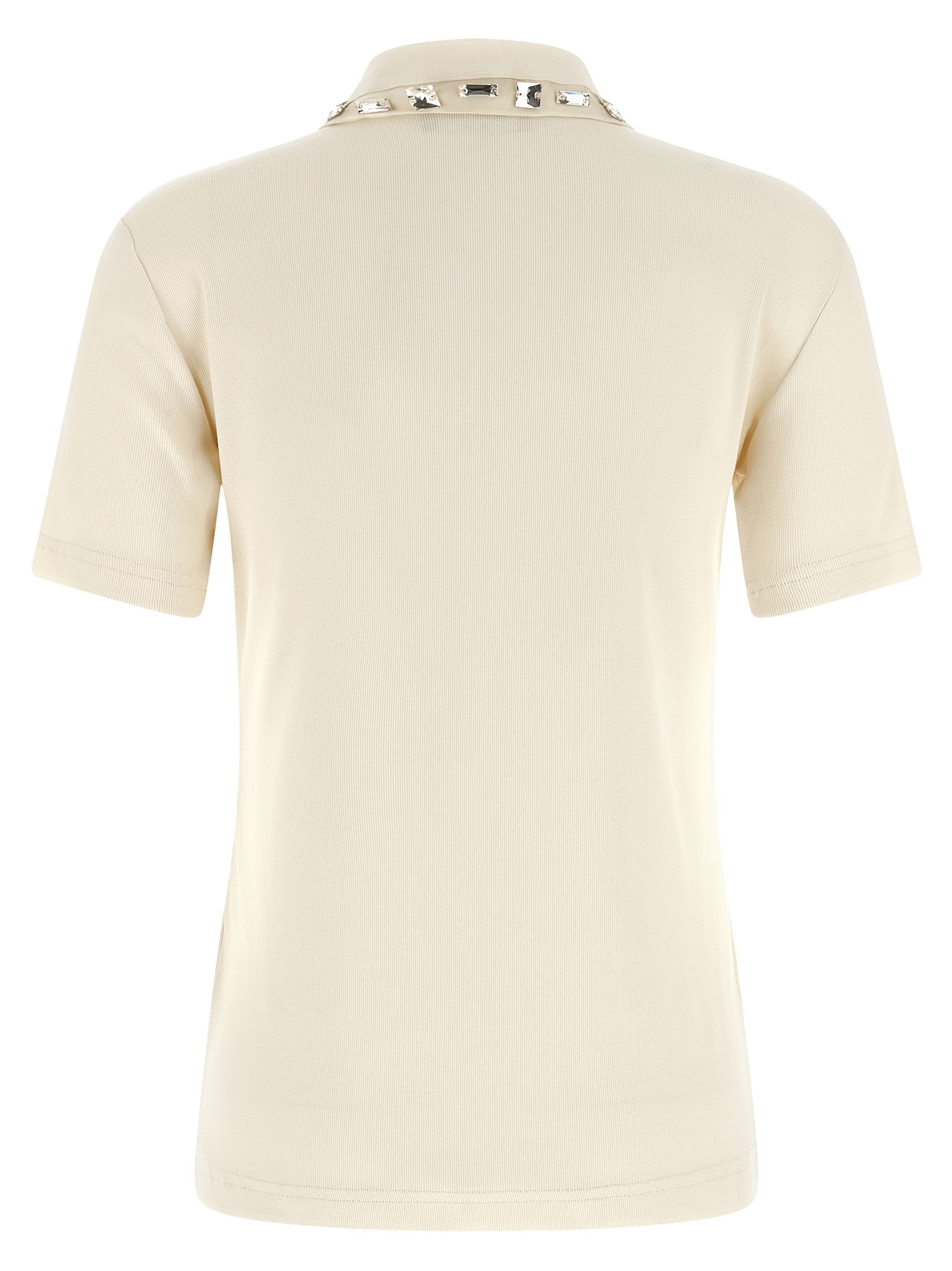 Beige Cotton Polo Shirt