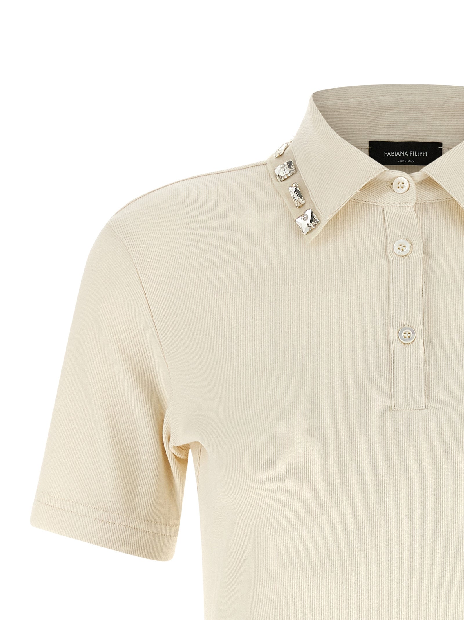 Beige Cotton Polo Shirt