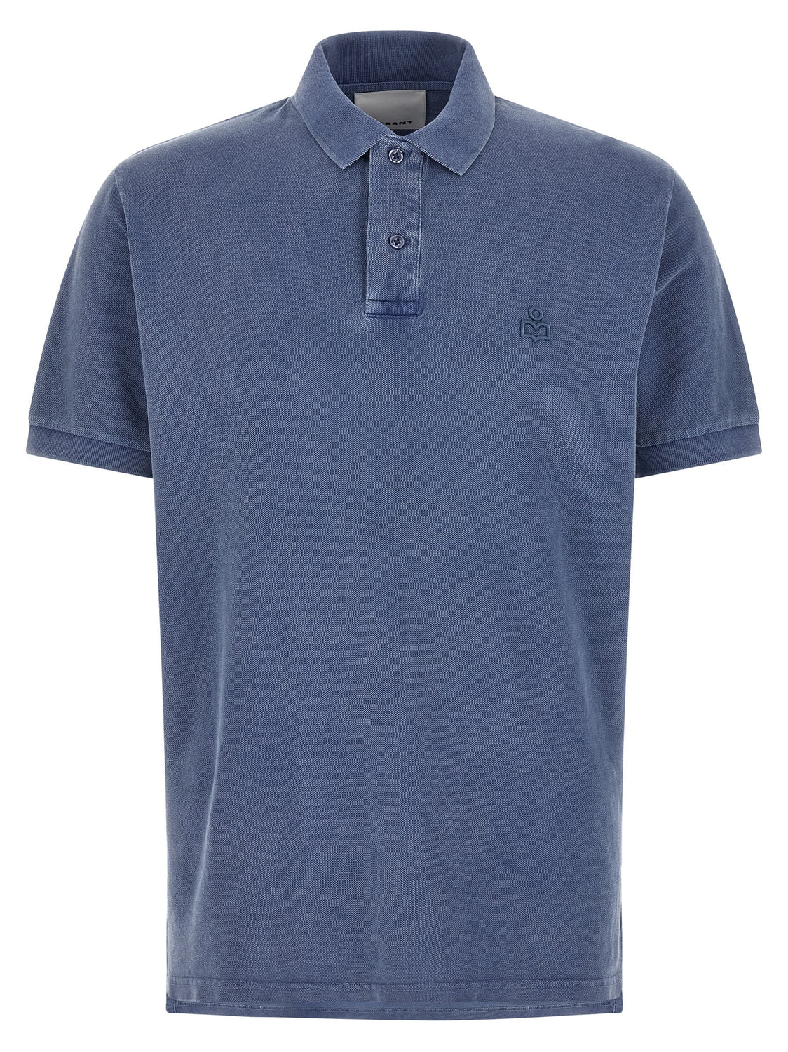 Blue Cotton Polo Shirt