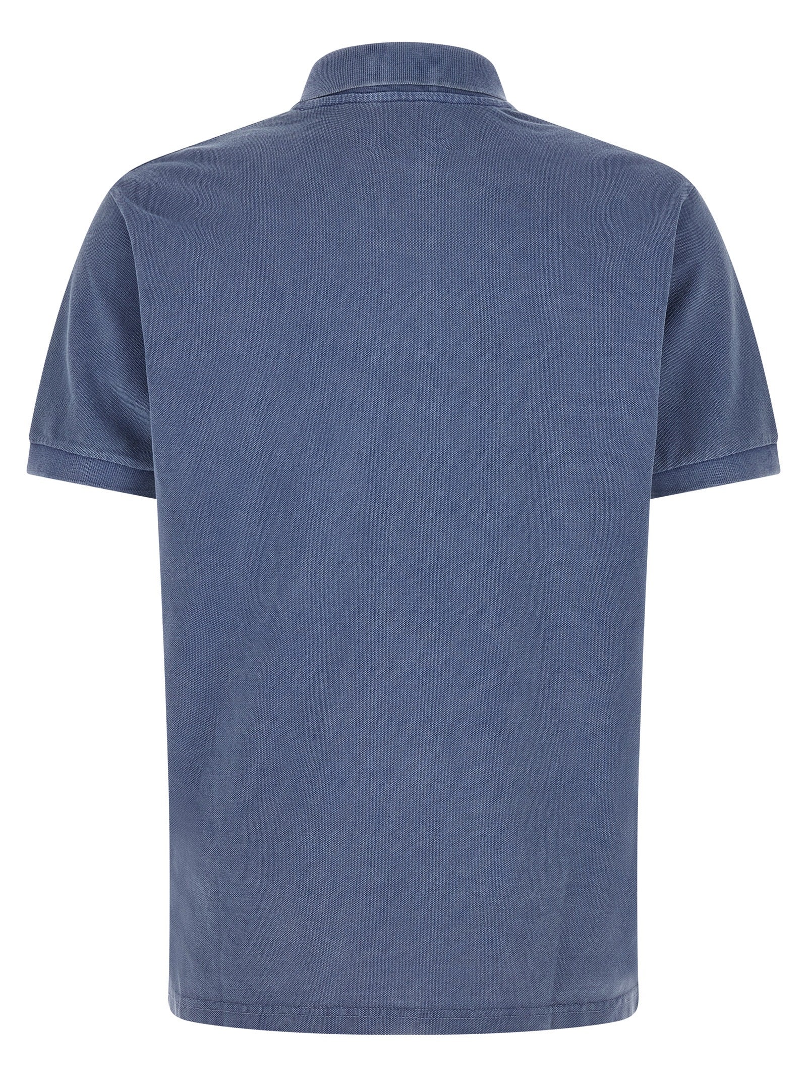 Blue Cotton Polo Shirt