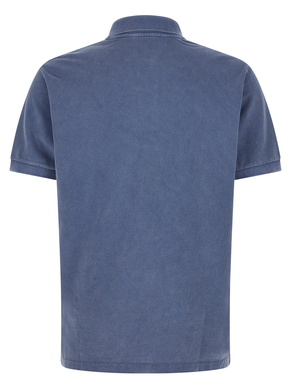 Blue Cotton Polo Shirt