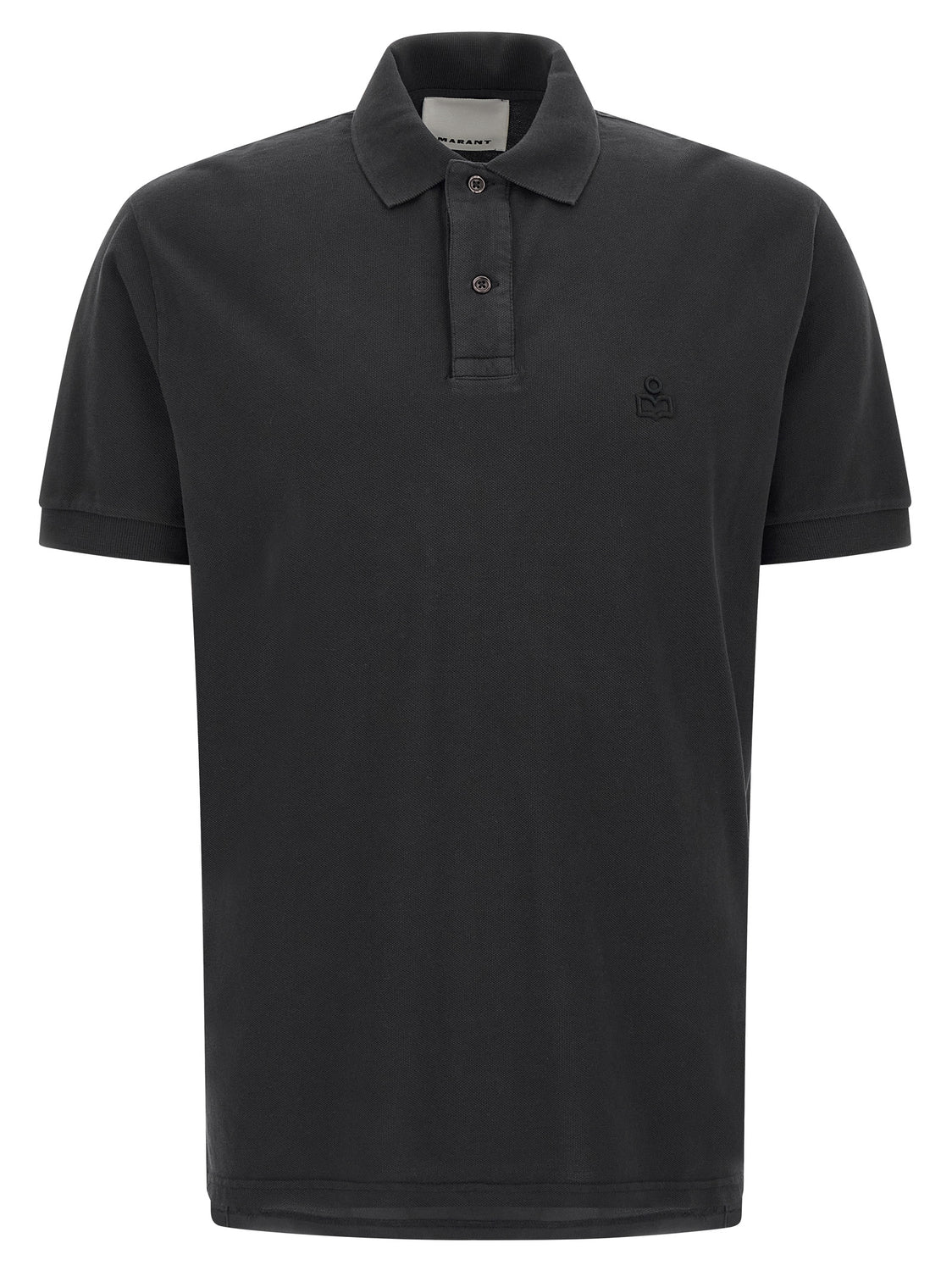 Black Cotton Polo Shirt