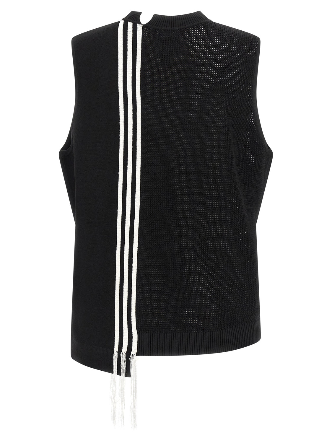 Black Rayon Sleeveless Jacket