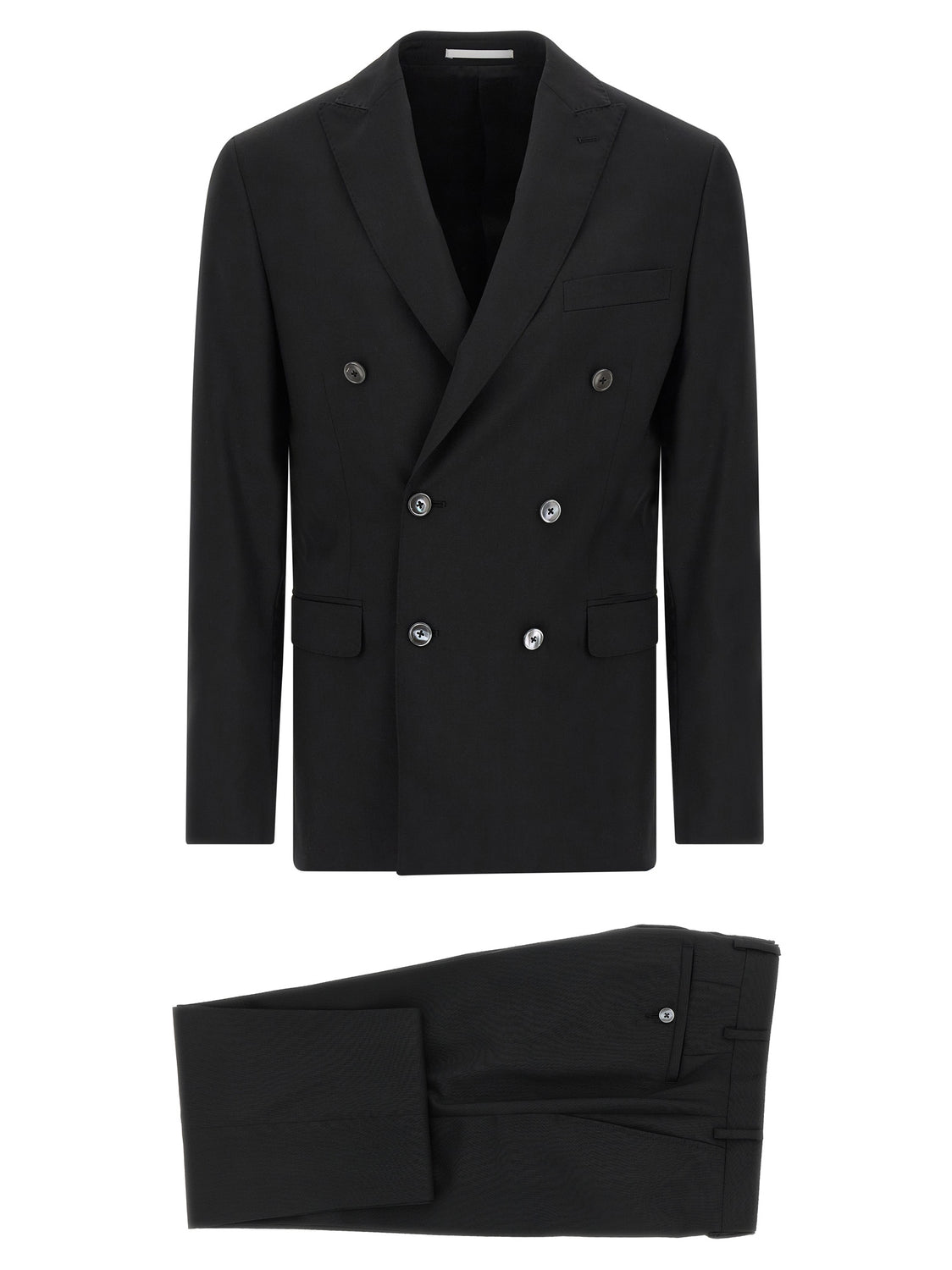 Black Wool Two-Piece Suit